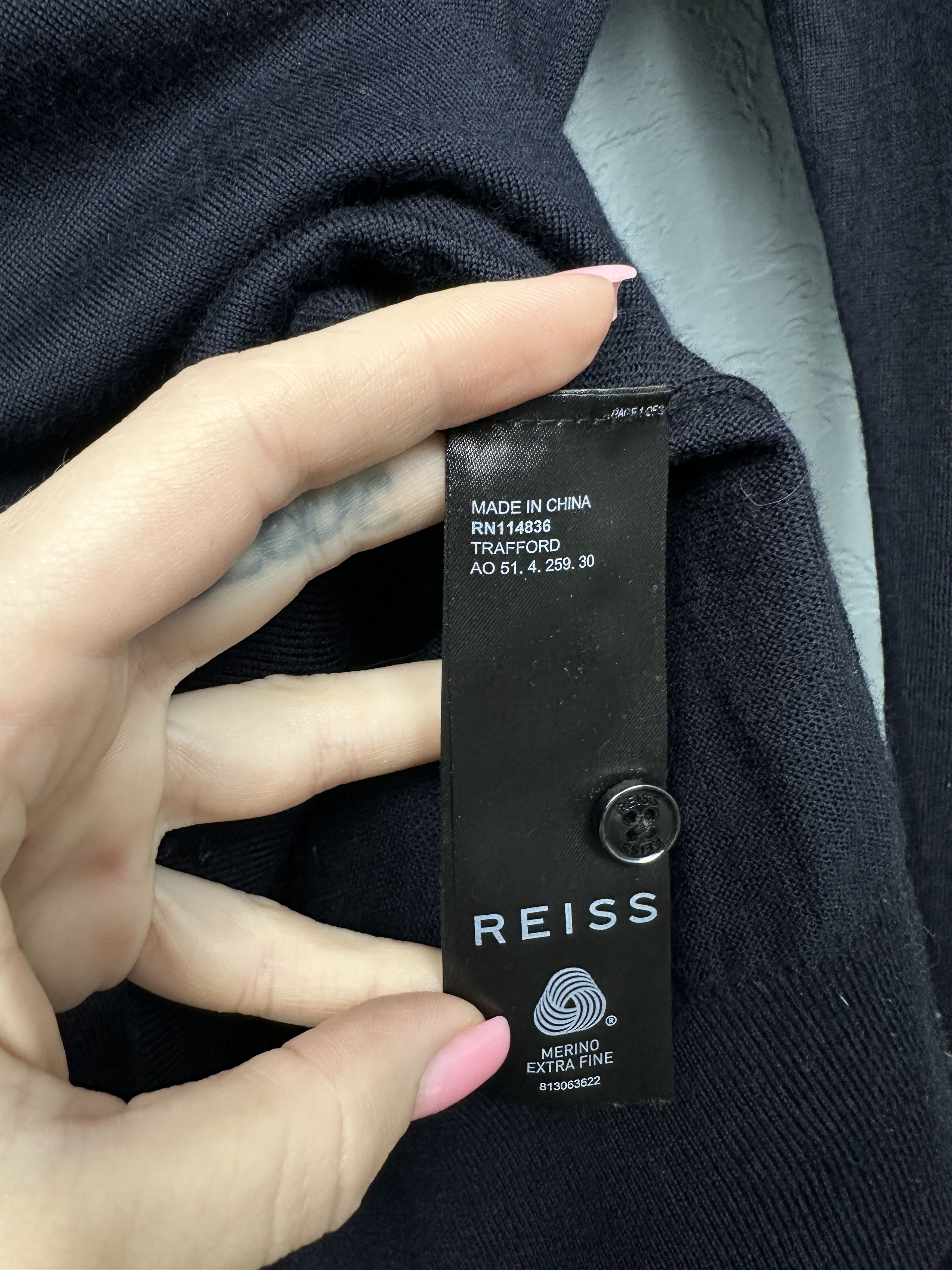 Reiss Reiss Mens Merino Wool Collared Sweater Size US M / EU 48-50 / 2 - 4 Thumbnail