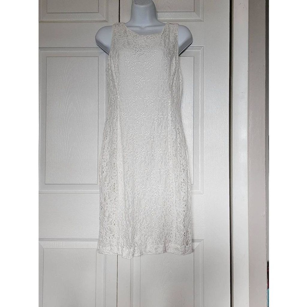 Ralph Lauren Ralph Lauren White Lace Dress Size M / US 6-8 / IT 42-44 - 2 Thumbnail