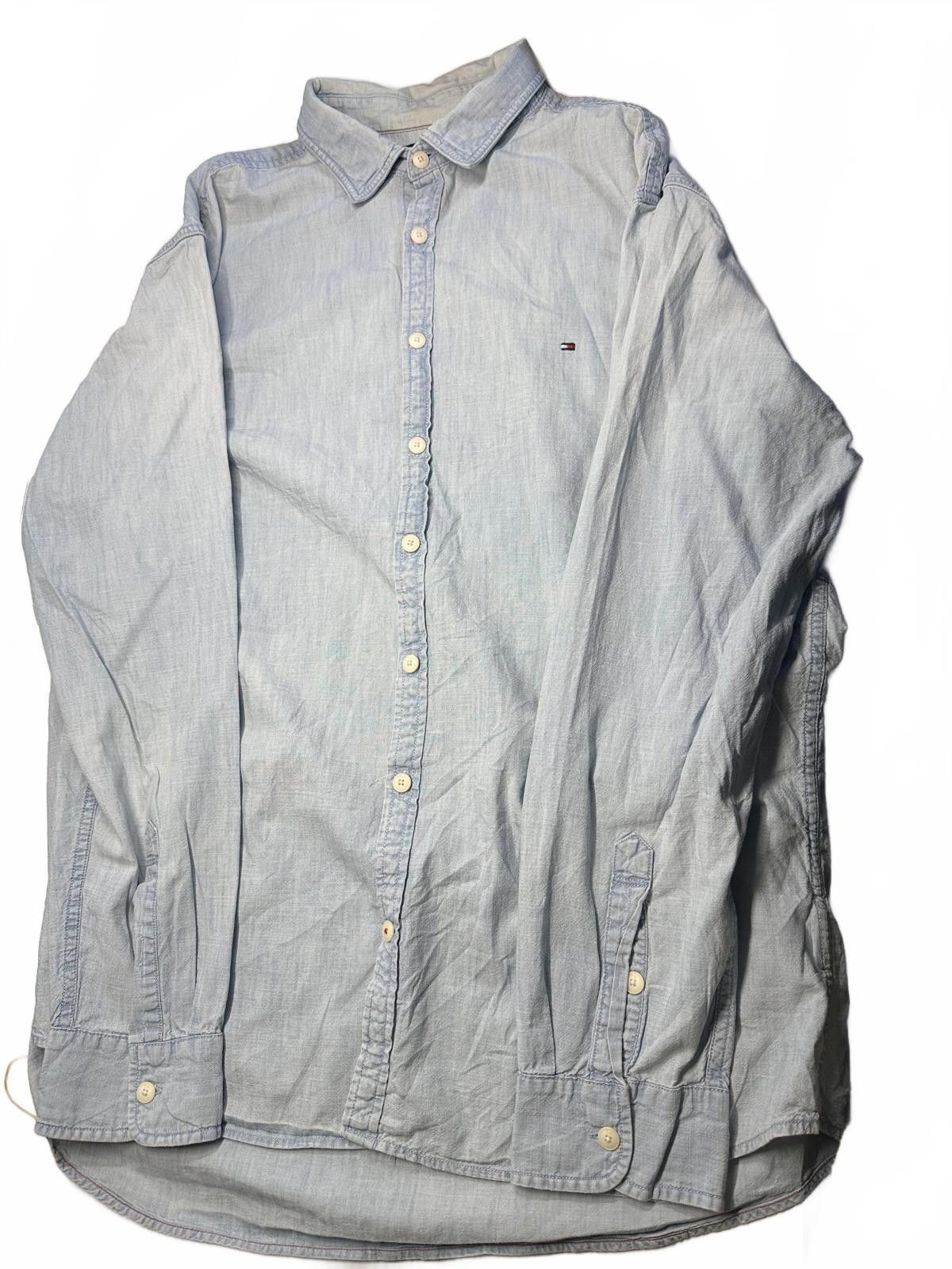 Tommy Hilfiger Tommy Hilfiger Light Blue Button-Down Shirt Size US XXL / EU 58 / 5 - 3 Thumbnail