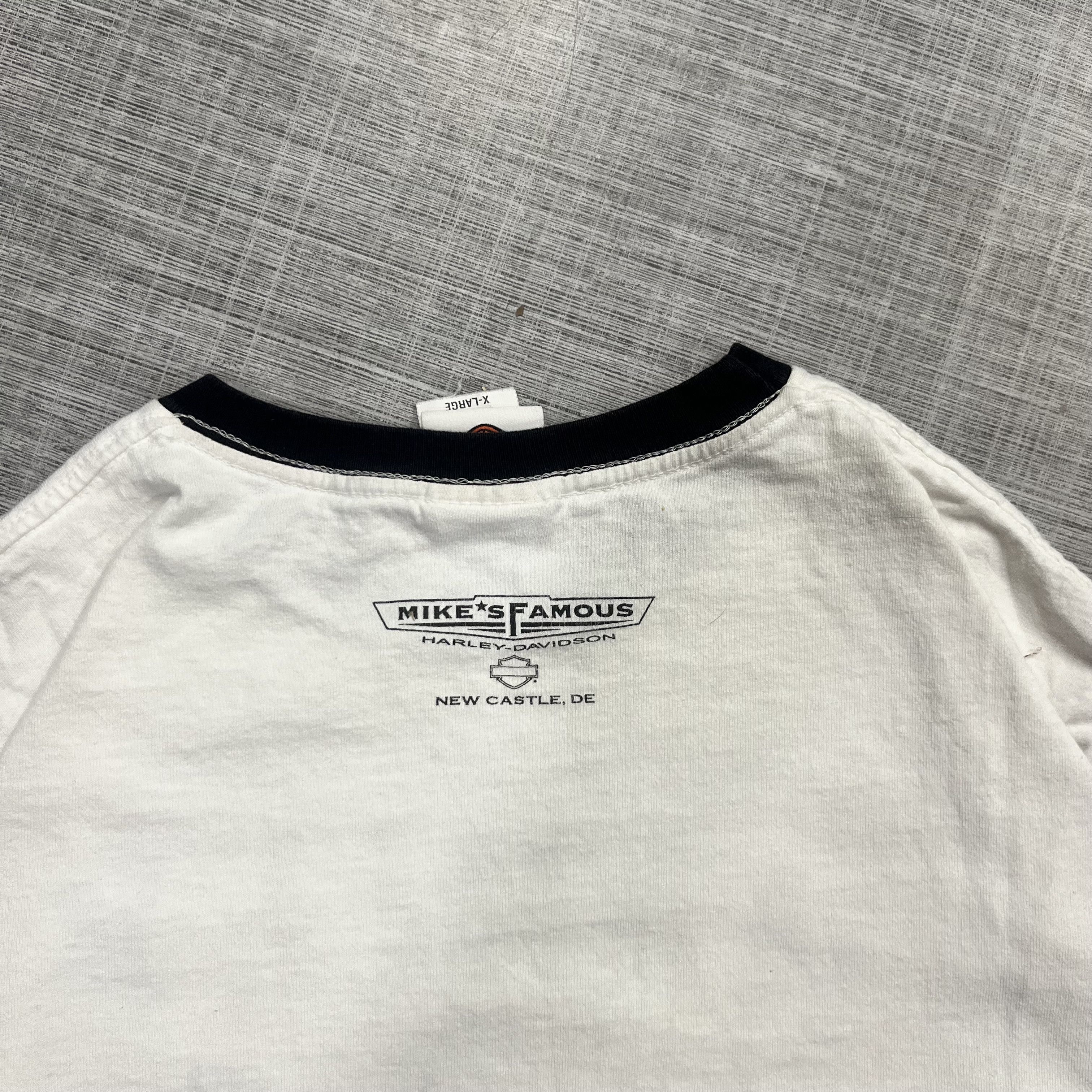 Harley Davidson × Vintage Crazy VTG Y2k Harley Davidson 2 tone tee Size US XL / EU 56 / 4 - 6 Thumbnail