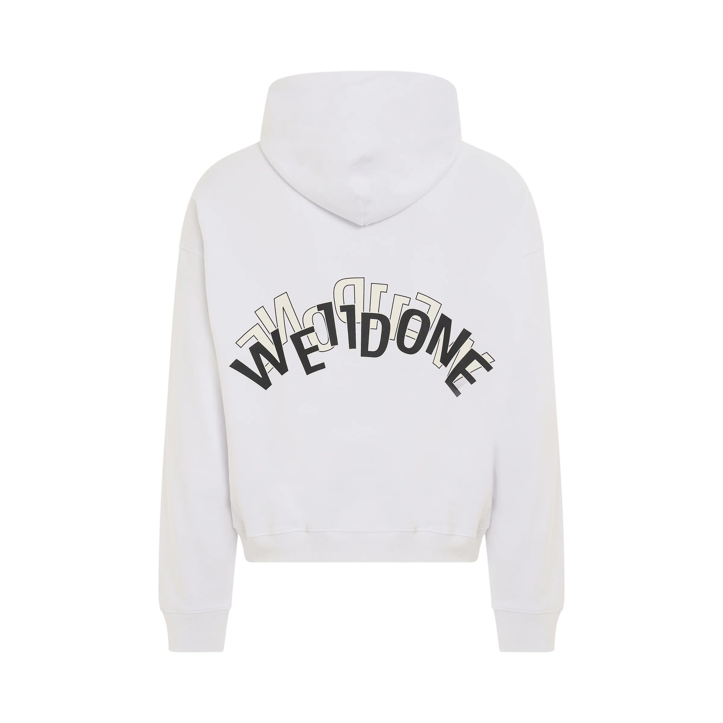 WE11DONE o1mris0824 Layered Logo Hoodie in White Size US S / EU 44-46 / 1 - 4 Thumbnail