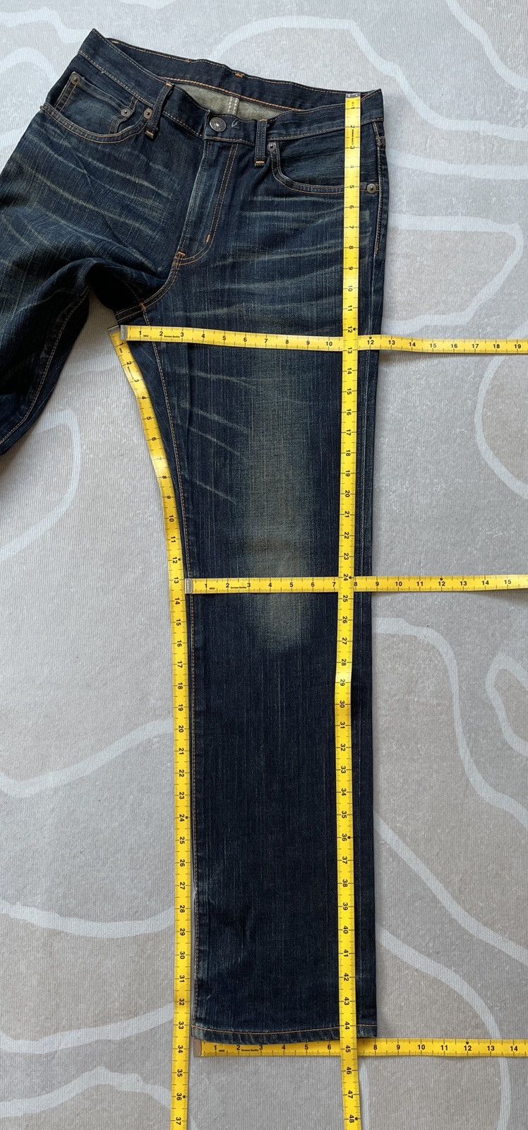 Edwin Vintage Edwin 504 Straight Jeans (LG116) Size US 30 / EU 46 - 14 Thumbnail
