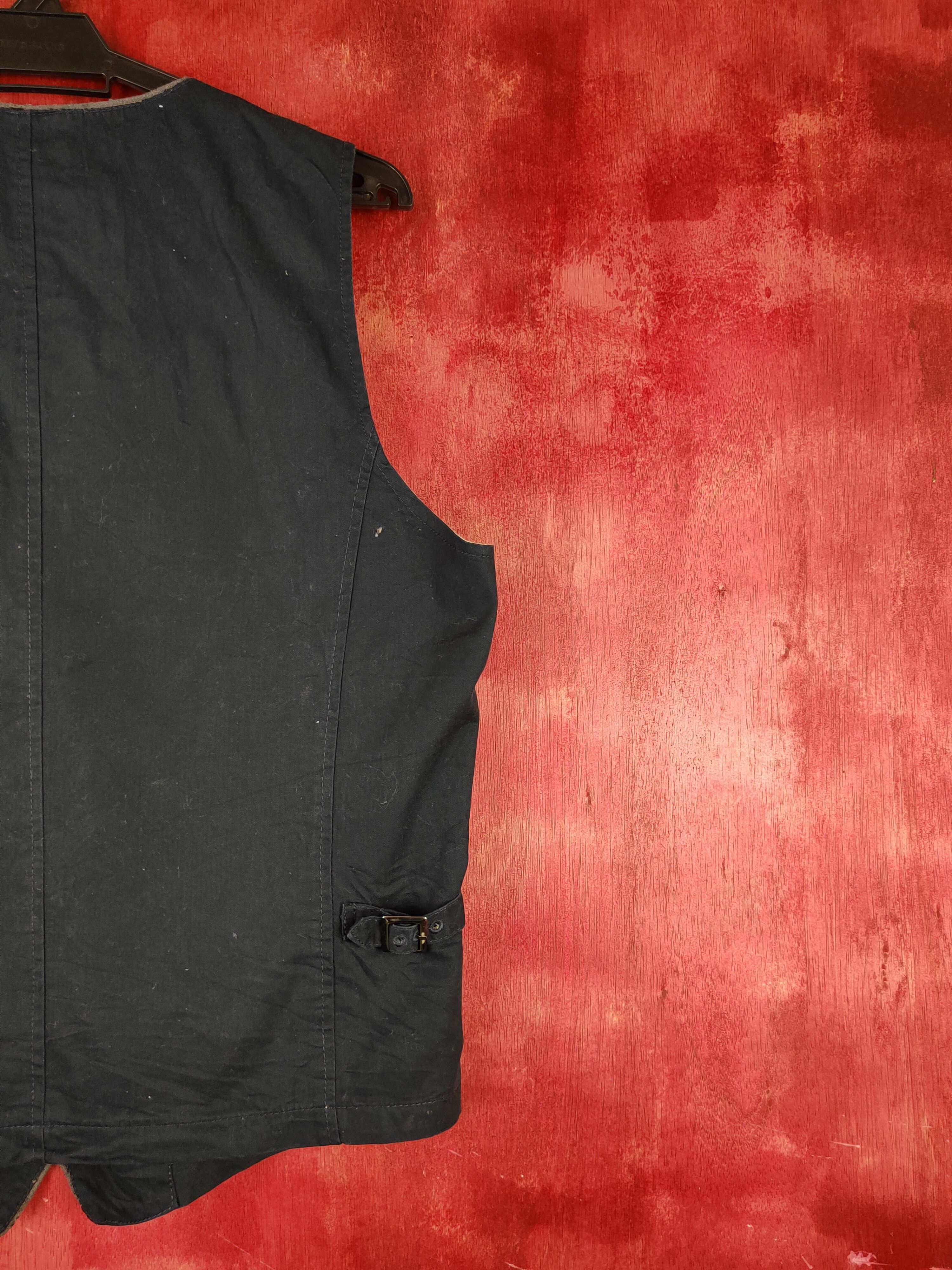 Japanese Brand × Vintage Aqueton Ikka vintage japan Dark Blue Vests #S1361 Size US L / EU 52-54 / 3 - 10 Thumbnail
