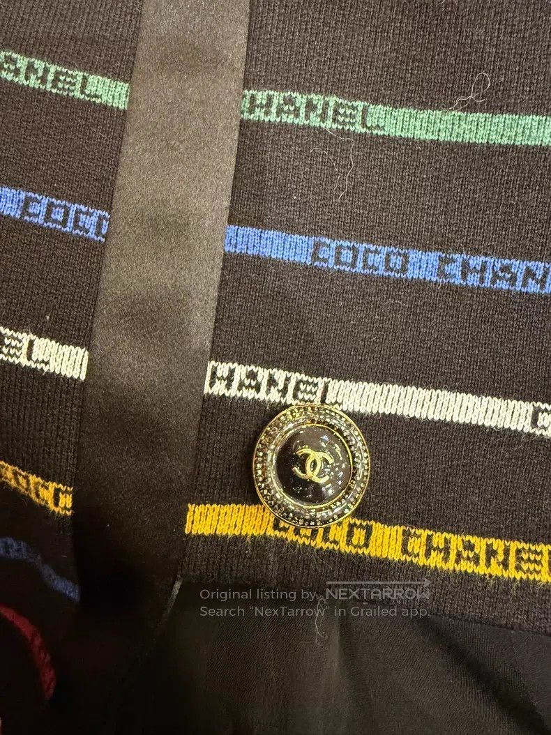 Chanel Chanel 22S colourful striped letter jacket Size XXS / US 00 / IT 34 - 5 Thumbnail