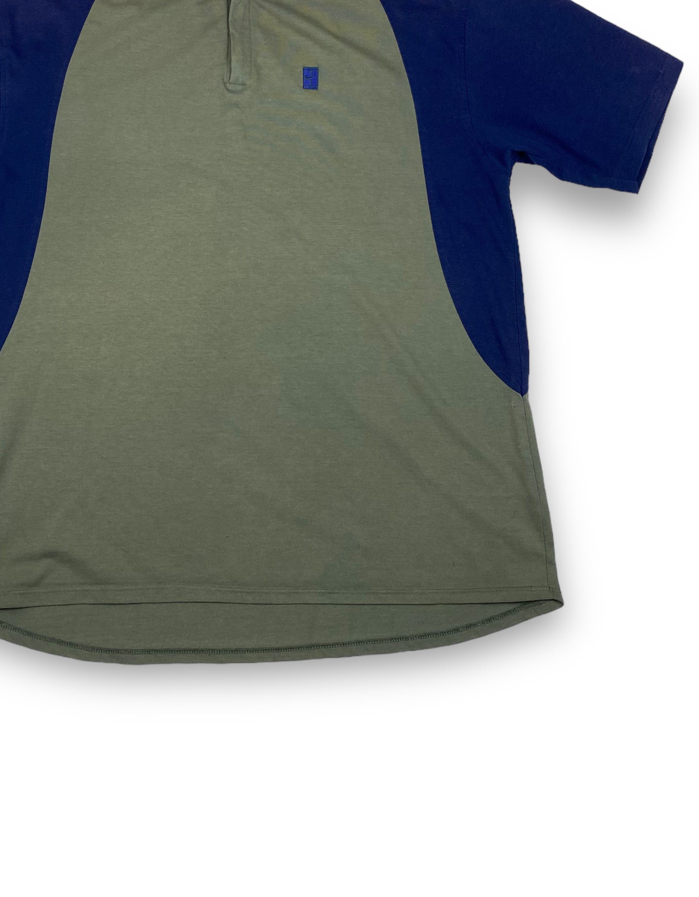 Nike 90s Vintage BOOTLEG!! NIKE Court Deep Green Polo Shirt M706 Size US XL / EU 56 / 4 - 2 Thumbnail