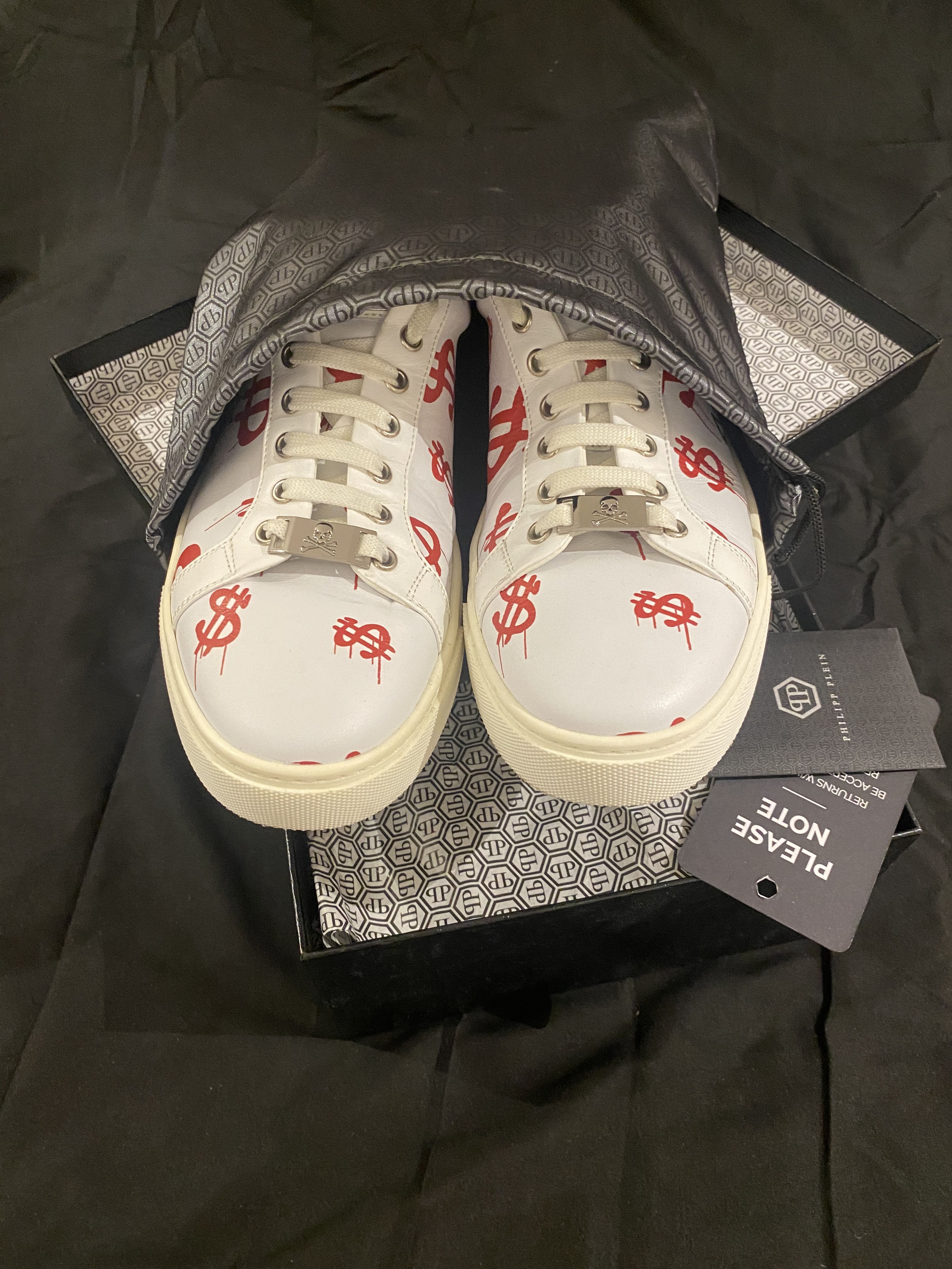 Philipp Plein Phillipp Plein Alec Five Low-Top White Sneakers Size US 11 / EU 44 - 6 Thumbnail
