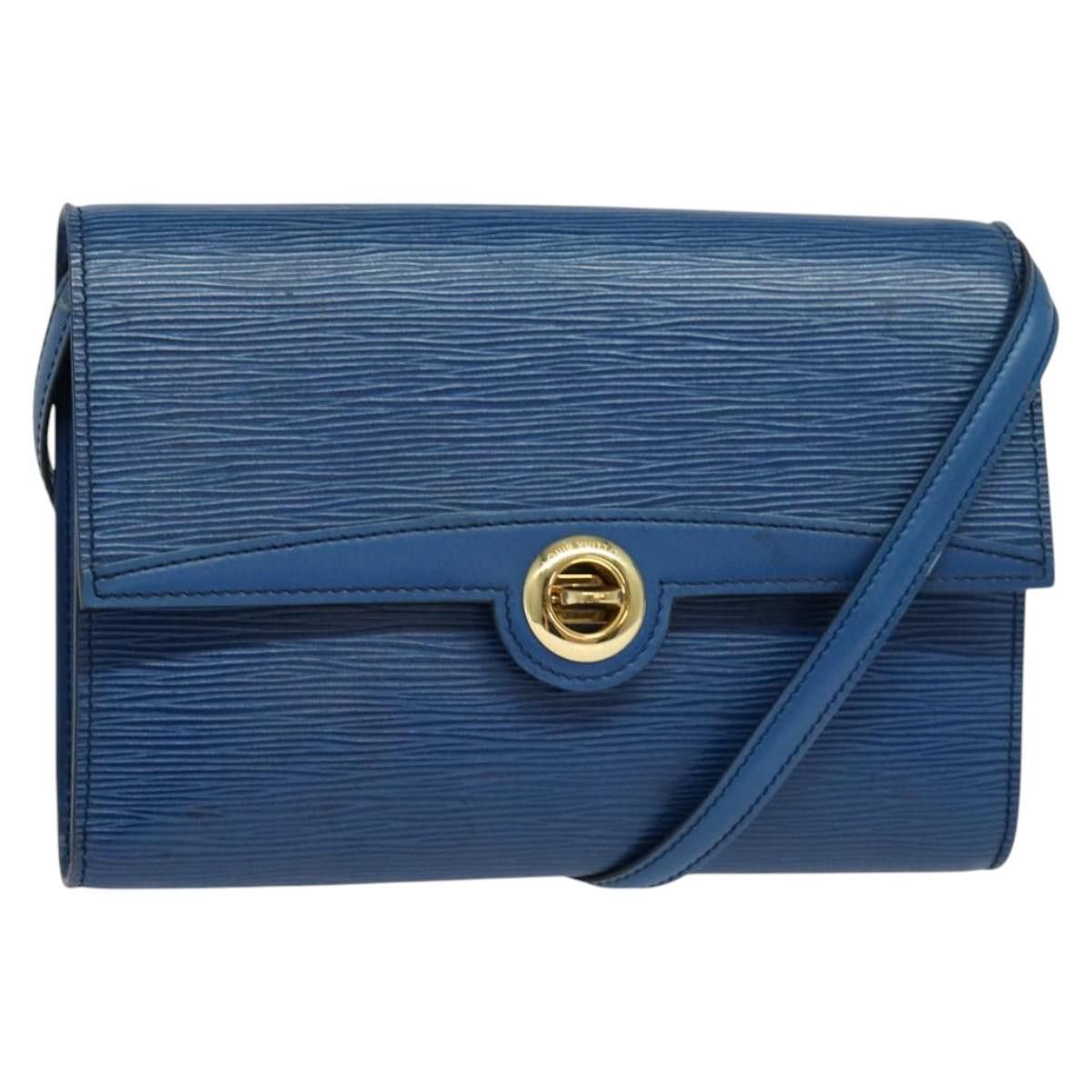 Louis Vuitton Epi Pochette Arche Shoulder Bag Blue M52575 Lv Auth 116786, Women's