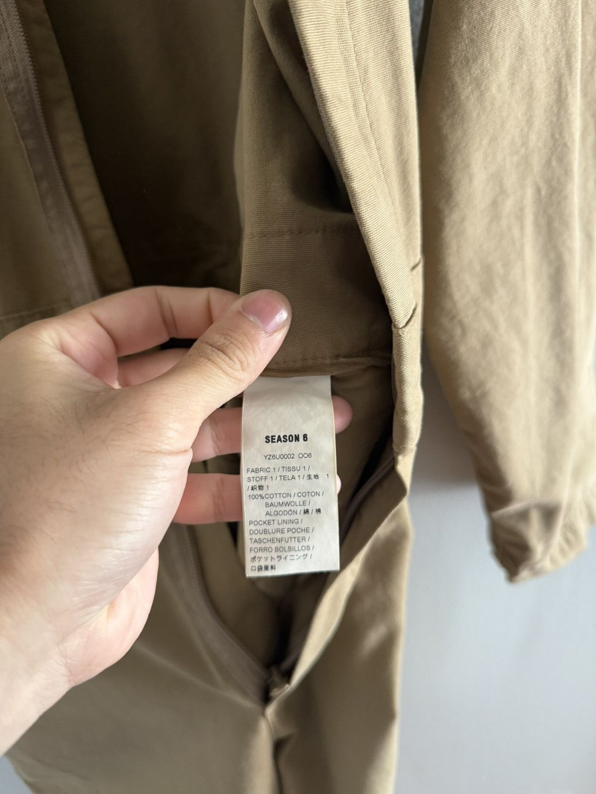 Kanye West Yeezy Season 6 Workwear Canvas Jumpsuit Shirt/Pants Brown Size US M / EU 48-50 / 2 - 23 Thumbnail