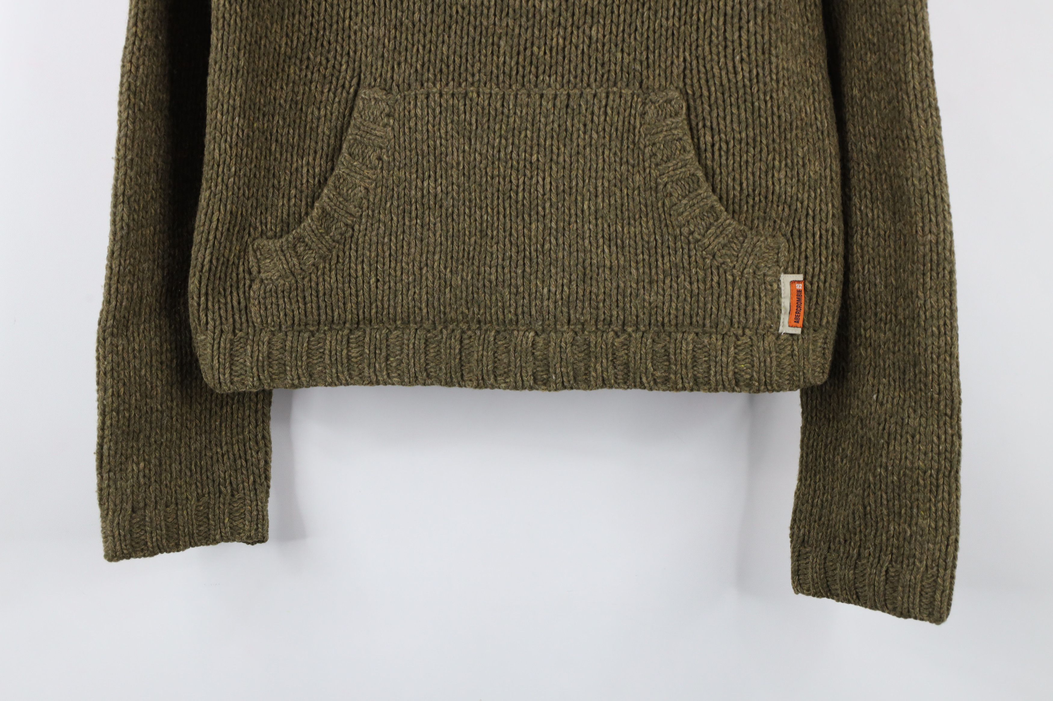 Abercrombie & Fitch × Vintage Vintage 90s Y2K Abercrombie & Fitch Merino Wool Hoodie Size M / US 6-8 / IT 42-44 - 3 Thumbnail