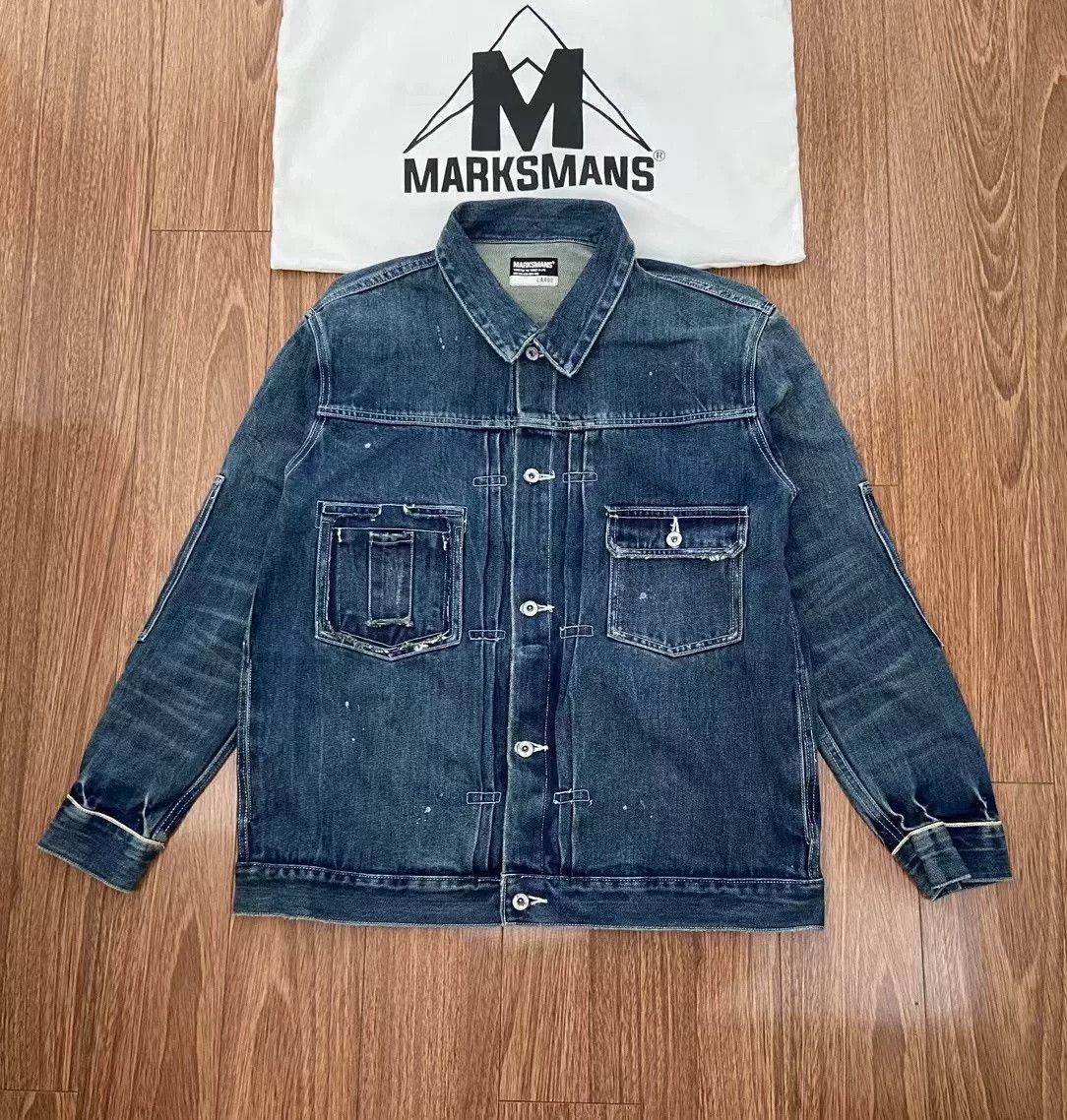 Marks & Spencer MARKSMANS SS DAMAGED DENIM JACKET Size US L / EU 52-54 / 3 - 5 Thumbnail