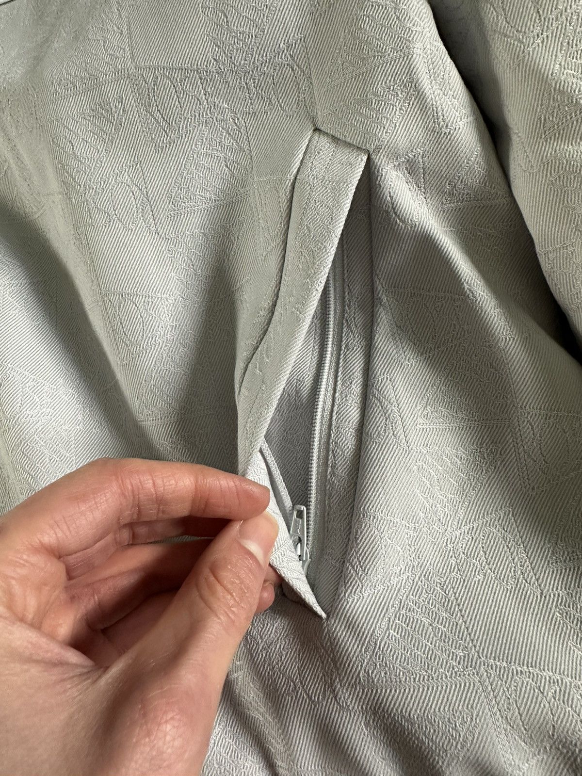 Martine Rose [NEW] $1190 SS22 Tailored Track Jacket Wool Jacquard Grey Size US M / EU 48-50 / 2 - 5 Thumbnail