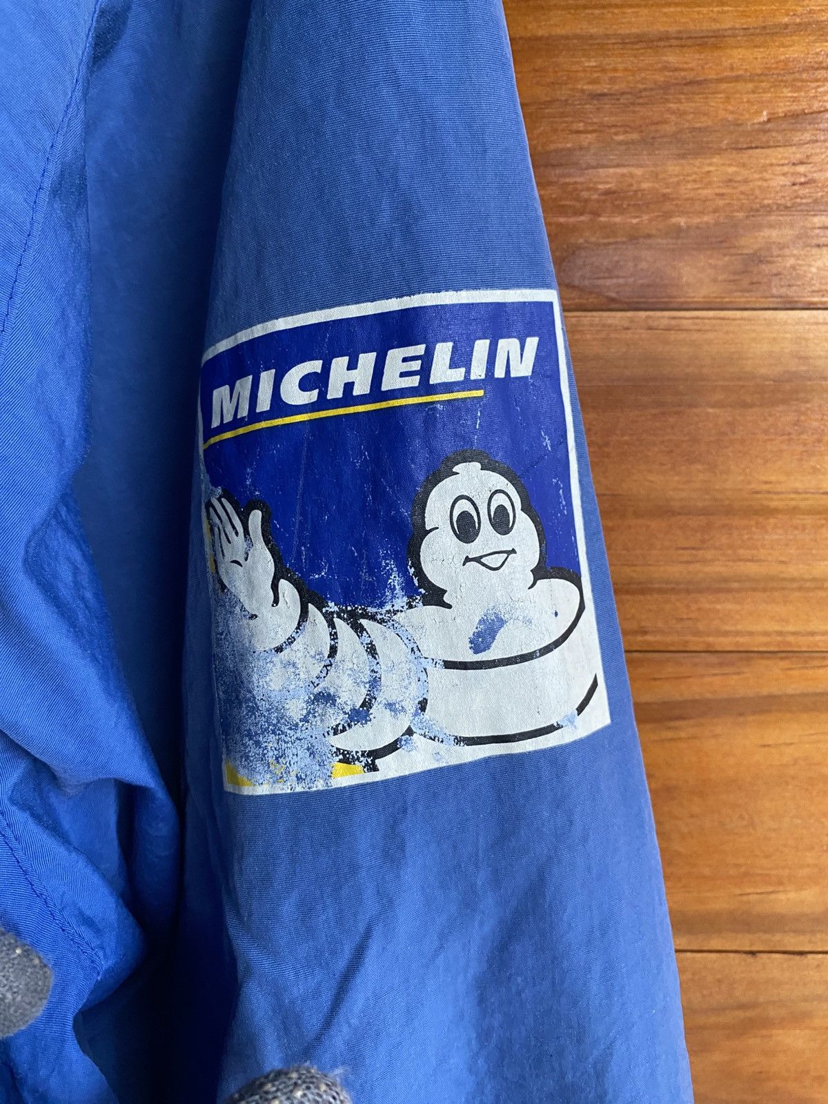 Vintage Vintage Michelin Blue Work Jacket Bibendum Logo Made Japan Size US L / EU 52-54 / 3 - 6 Thumbnail