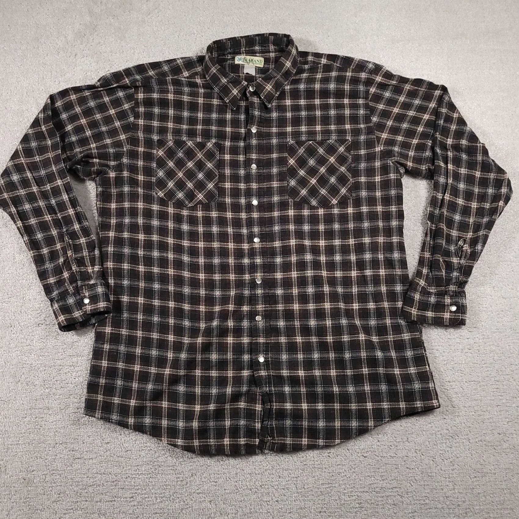 Haband VINTAGE Haband Shirt Mens Large Plaid Flannel Pearl Snap Western Vintage 90s Shirt Mens Large Plaid Flannel Pearl Snap Western Vintage 90s Size US L / EU 52-54 / 3 - 2 Thumbnail