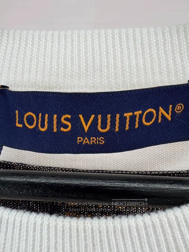 Louis Vuitton Louis Vuitton White and pink logo knitted short sleeves Size US L / EU 52-54 / 3 - 5 Thumbnail