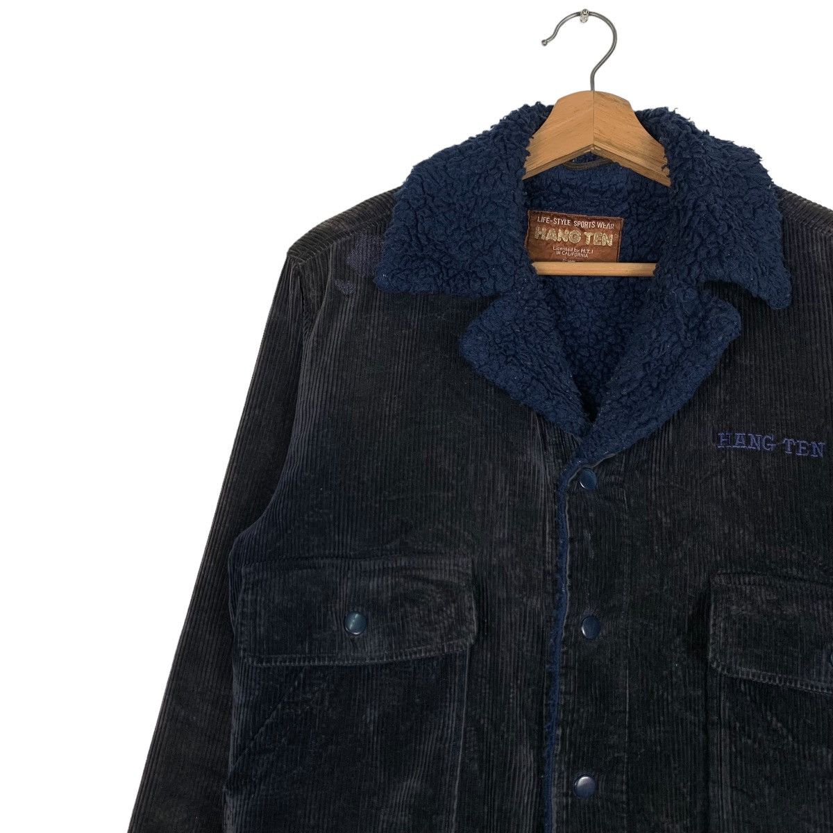 Hang Ten 70's HANG TEN Corduroy Sherpa Double Collar Jacket #0654-C30 Size US S / EU 44-46 / 1 - 6 Thumbnail