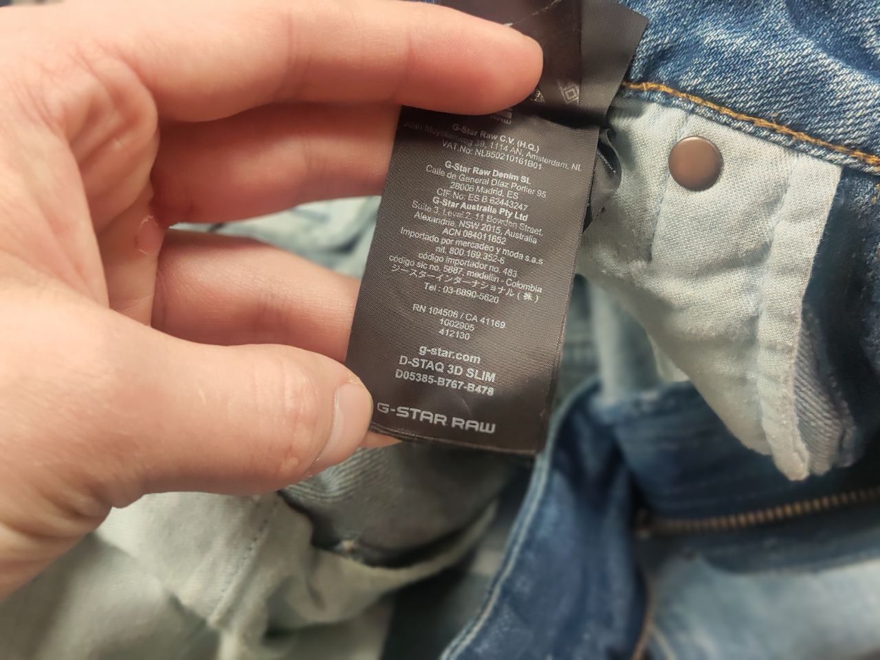 G-Star G Star raw d'staq 3d Slim Restored denim jeans Vintage Stule Size US 33 - 19 Thumbnail