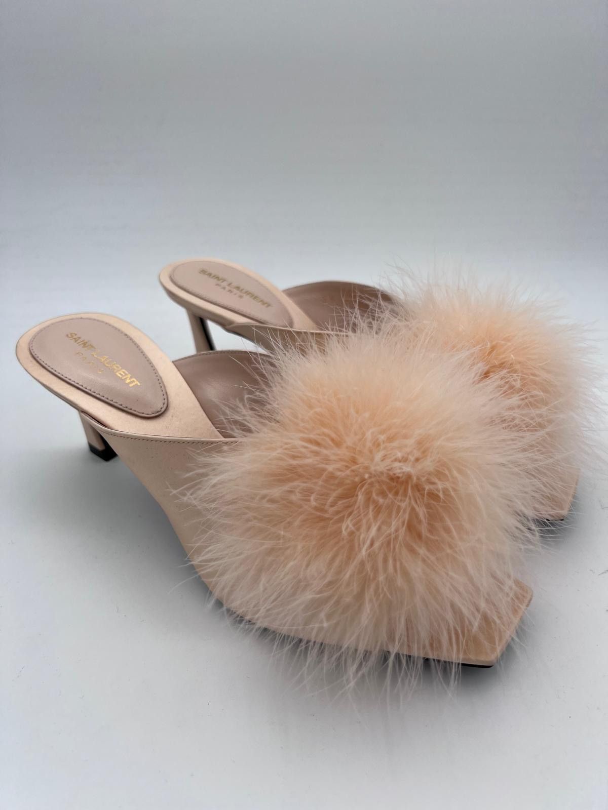 Saint Laurent Paris New Saint Laurent Blanco mules IT 37/ US 7 Size US 7 / IT 37 - 2 Thumbnail