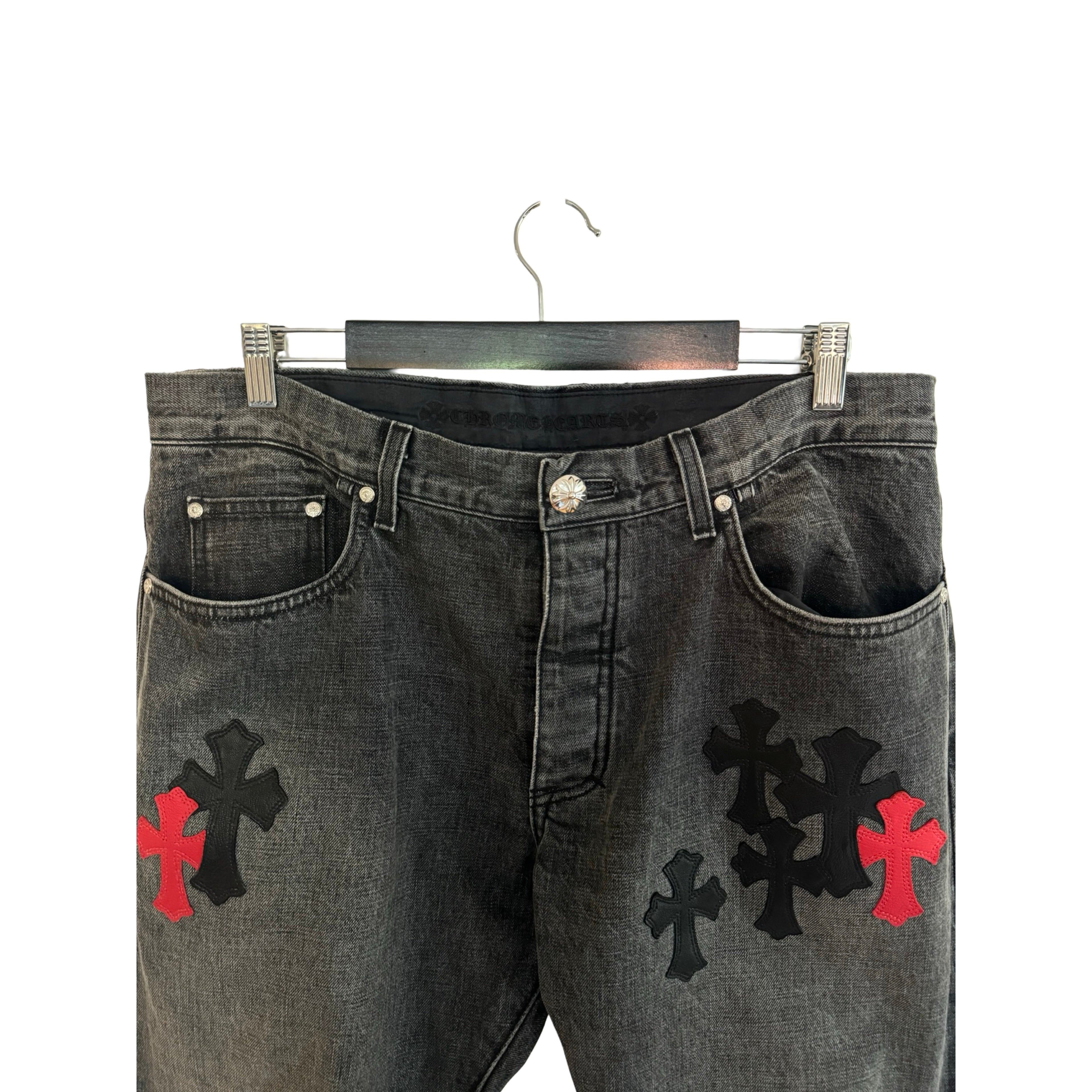 Chrome Hearts CH Red & Black Patch Pant Size US 34 / EU 50 - 4 Thumbnail