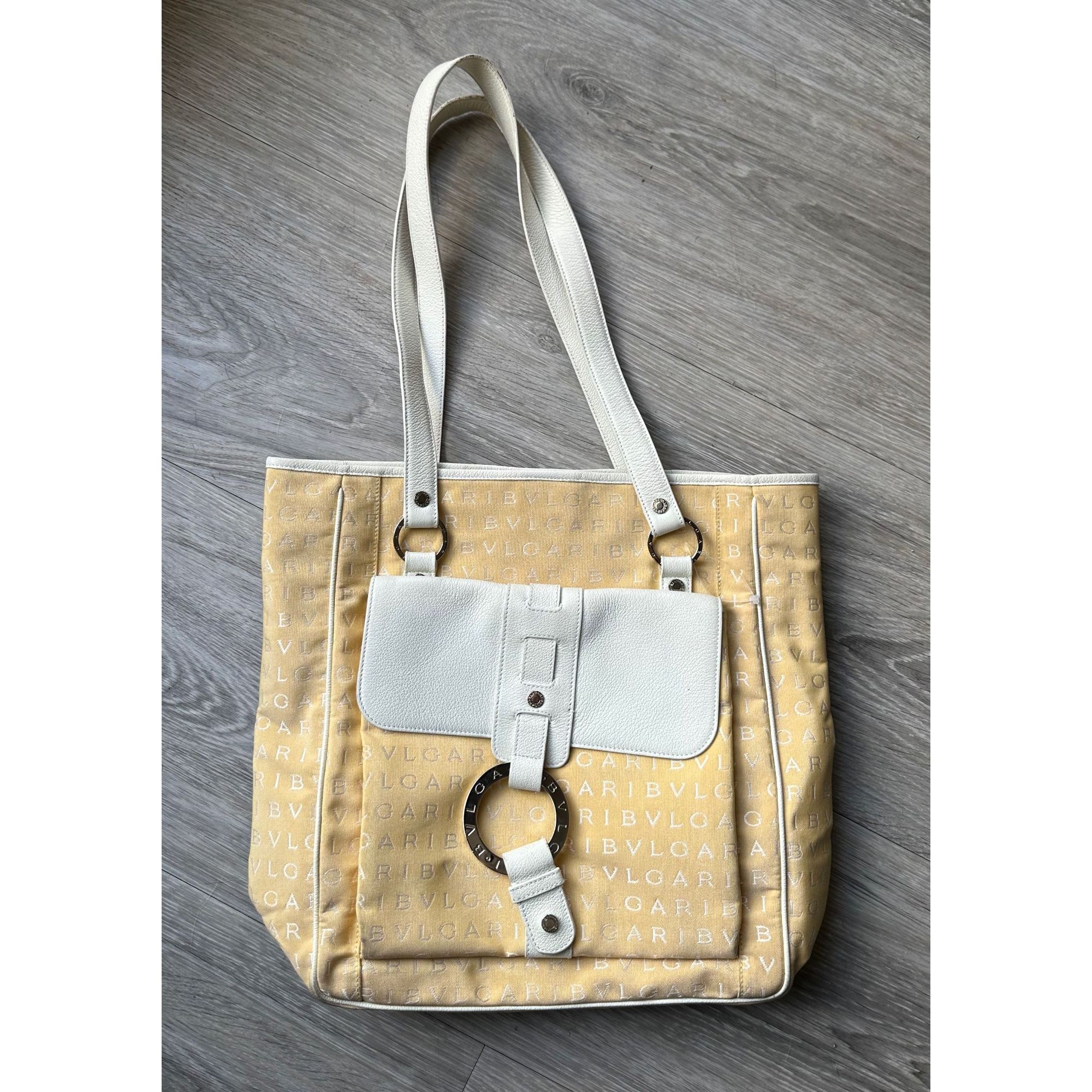 Bvlgari Bvlgari Logo Mania Pale Yellow Shoulder Bag / Tote Size ONE SIZE - 5 Thumbnail