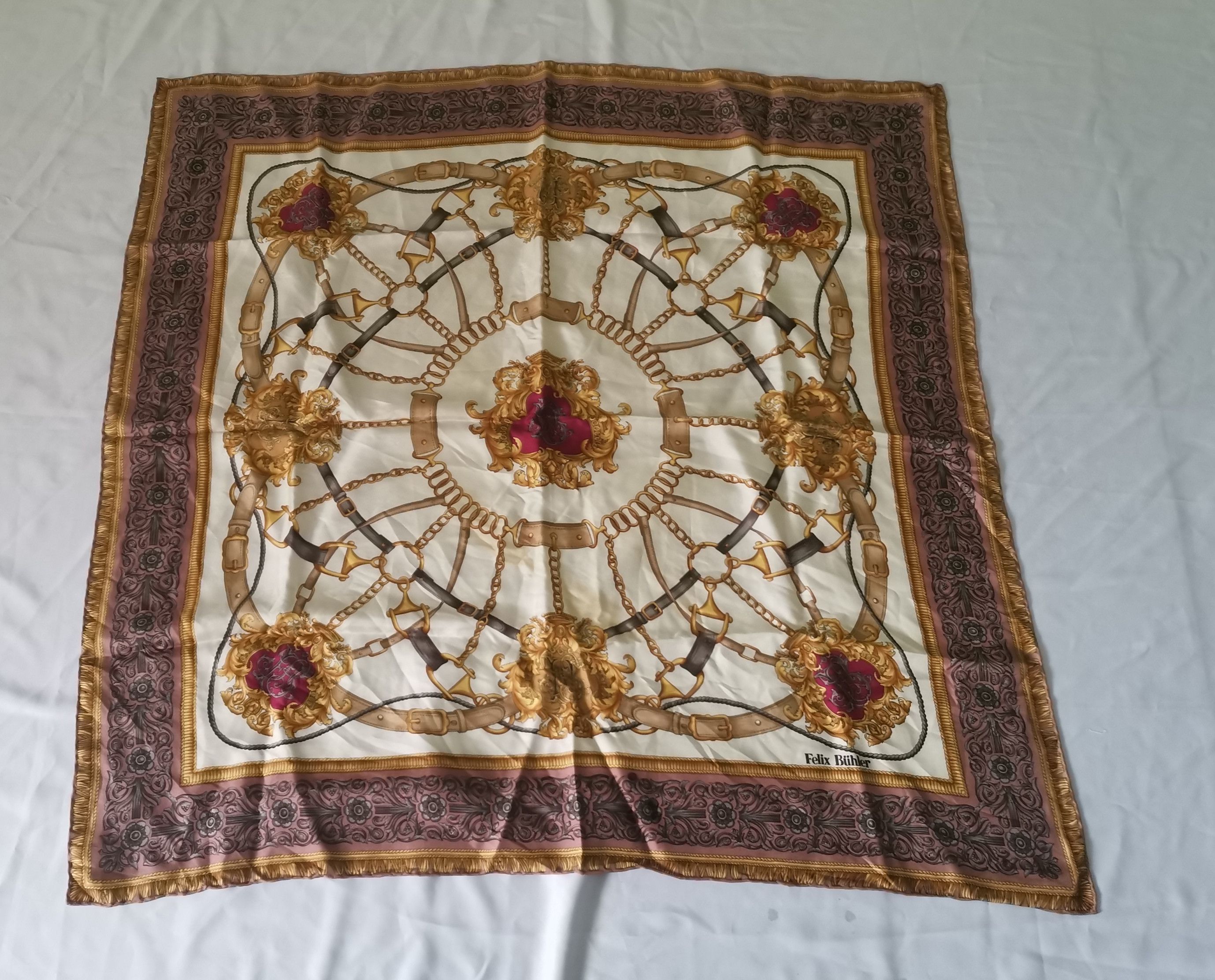 Designer × Vintage Rare Felix Buhler scarves luxury design Size ONE SIZE - 1 Thumbnail