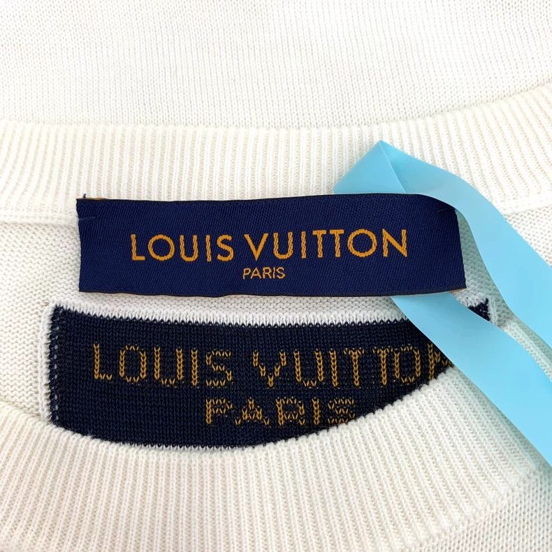 Louis Vuitton Louis Vuitton Off-white monogrammed cotton crew neck short Size US XL / EU 56 / 4 - 5 Thumbnail