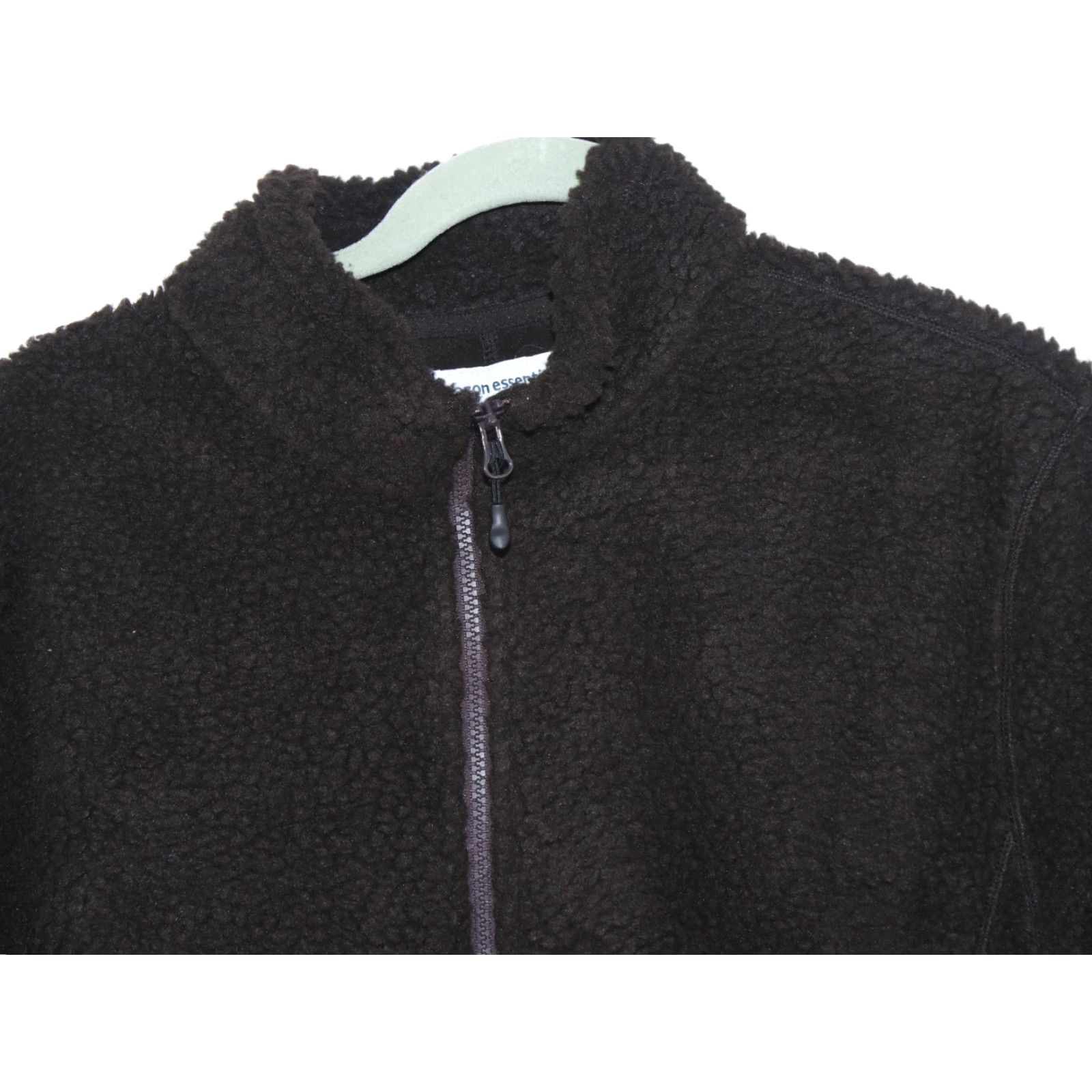 Essentials VINTAGE Essentials Women Jacket Coat Thick Fuzzy Sherpa Zip Pockets Brown Faux Fur XL Size XL / US 12-14 / IT 48-50 - 3 Thumbnail