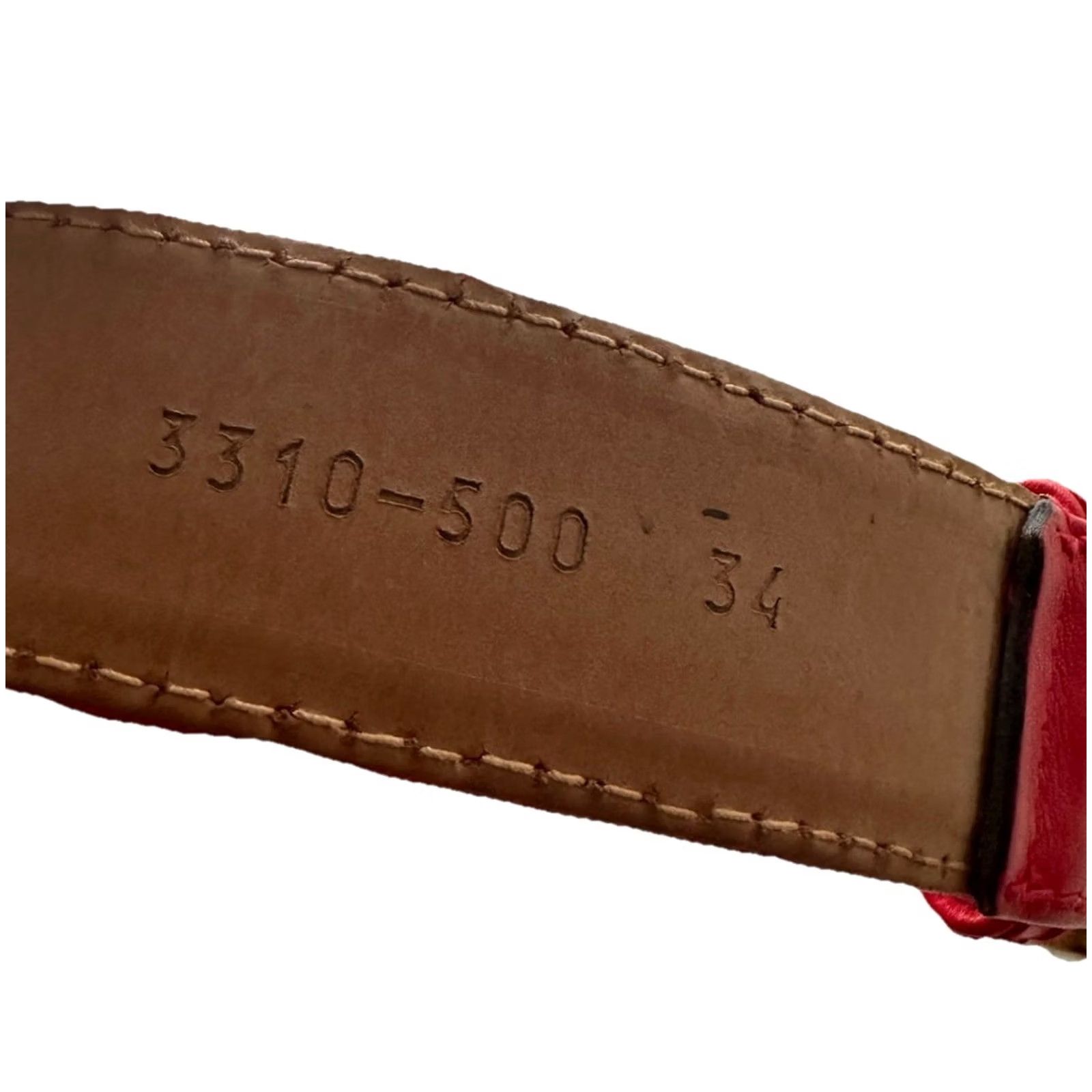 Escada VINTAGE ESCADA Belt Womens S Red Leather Gold Buckle 80s 90s RARE Italy Size ONE SIZE - 8 Thumbnail