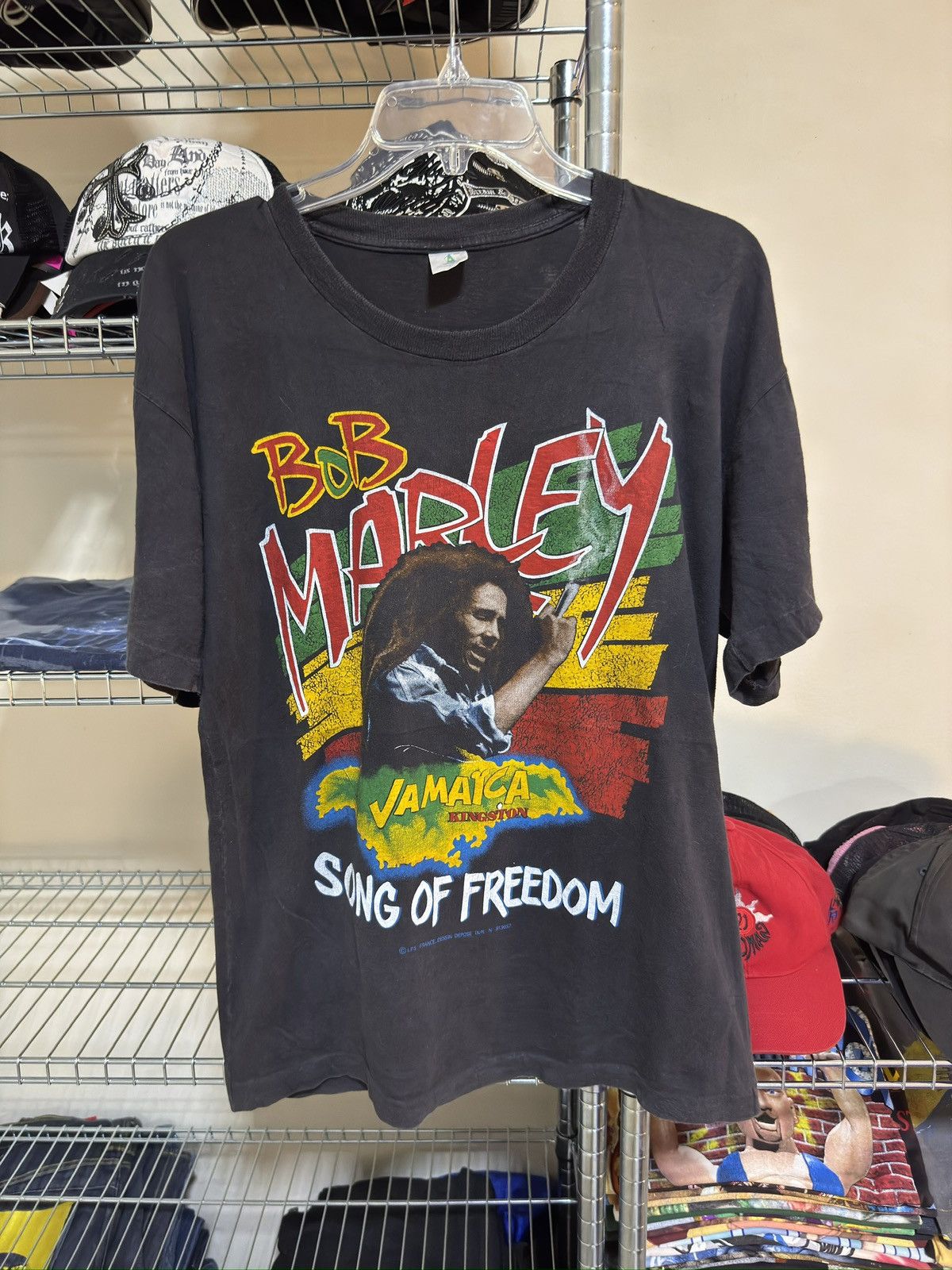 Vintage Vintage bob marley 90s tee Size US XL / EU 56 / 4 - 2 Thumbnail