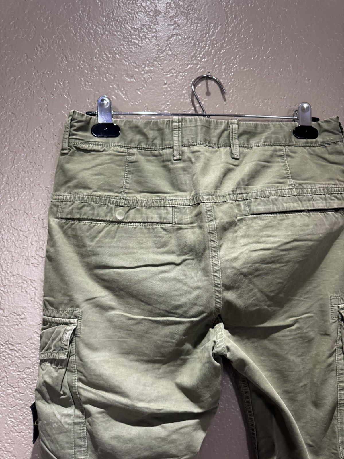 Stone Island Stone Island Skinny Slim Fit Cargo Pants Olive Green Black Size US 30 / EU 46 - 8 Thumbnail