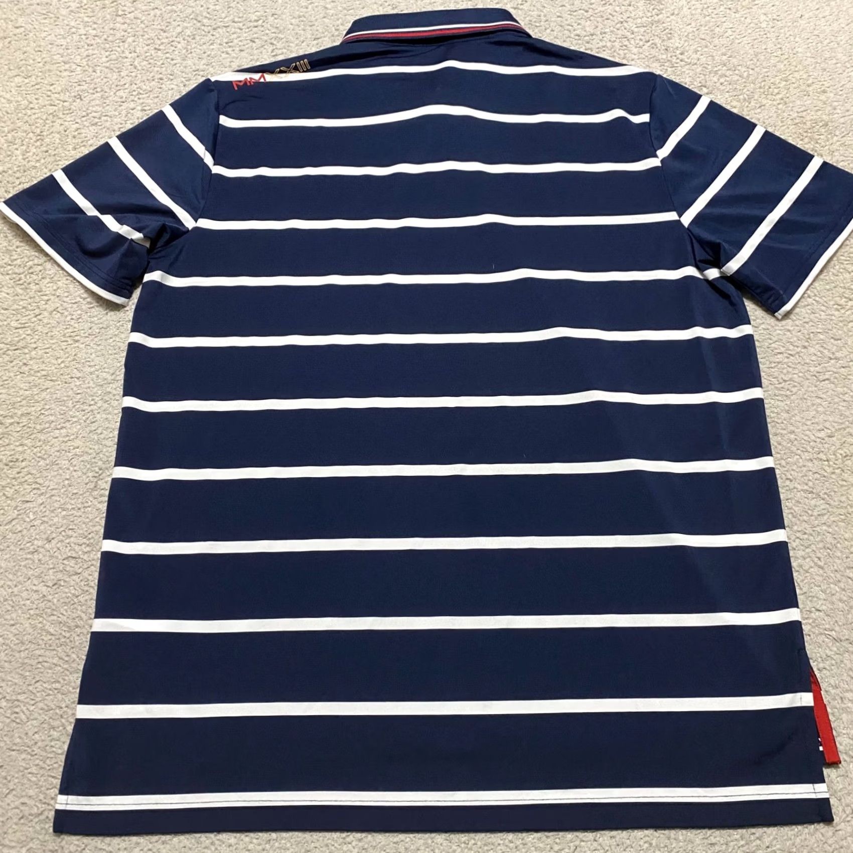 RLX Ralph Lauren RLX Ralph Lauren Polo Shirt Blue Striped Short Sleeve Button-Up Mens L 2003 Ryder Cup Size US L / EU 52-54 / 3 - 2 Thumbnail