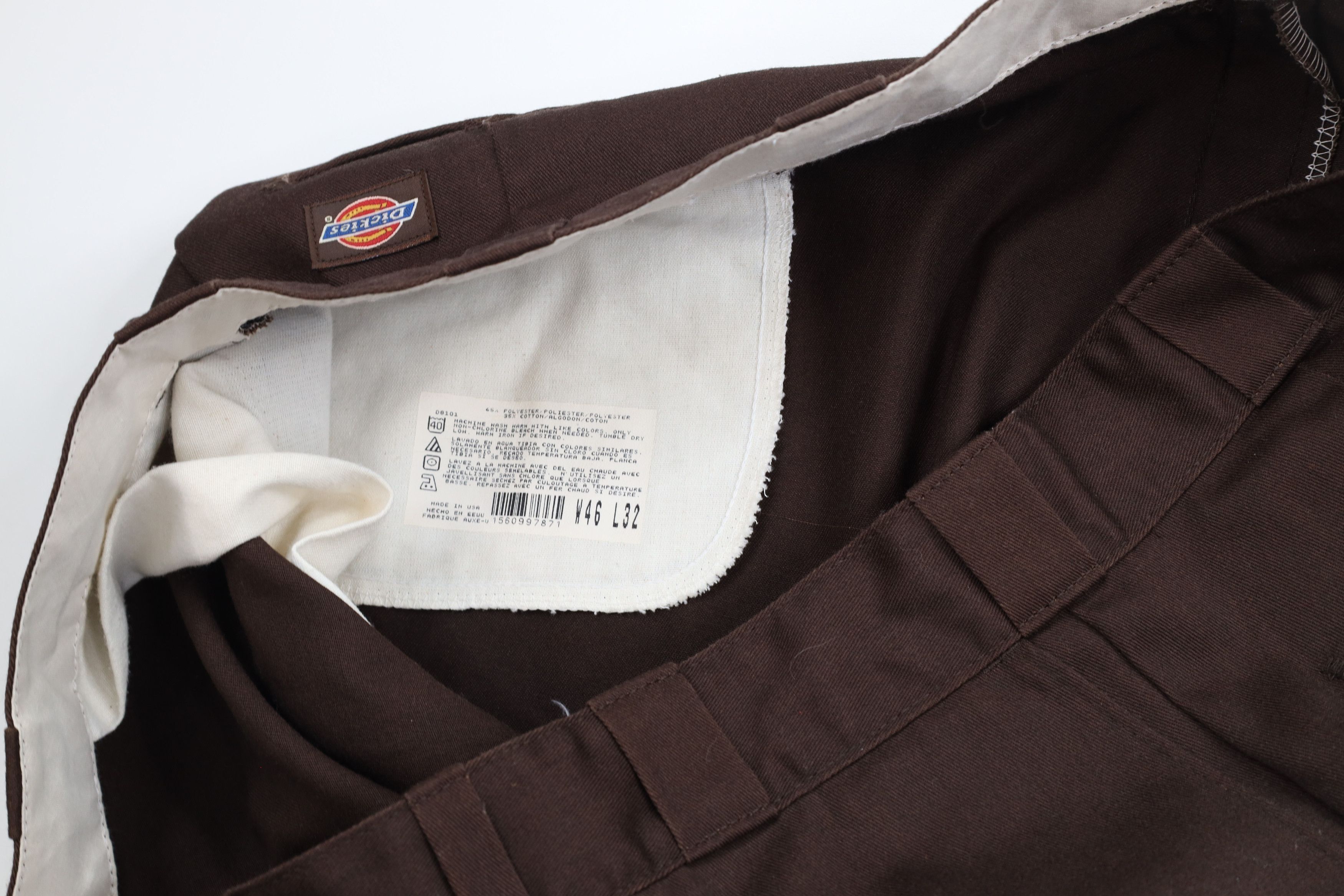 Dickies × Vintage Vintage 70s Dickies Wide Leg Work Mechanic Pants Brown USA Size US 44 / EU 60 - 7 Thumbnail