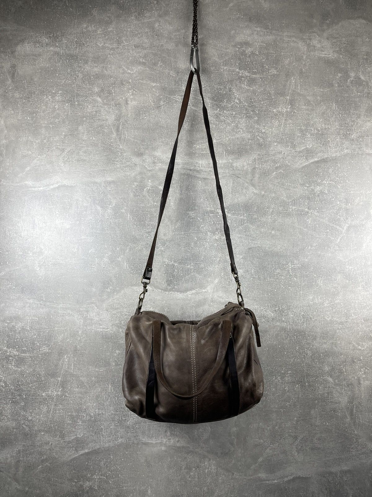 Genuine Leather Officine 11 Artisanal Handcraft Leather Shoulder Bag Size ONE SIZE - 11 Thumbnail