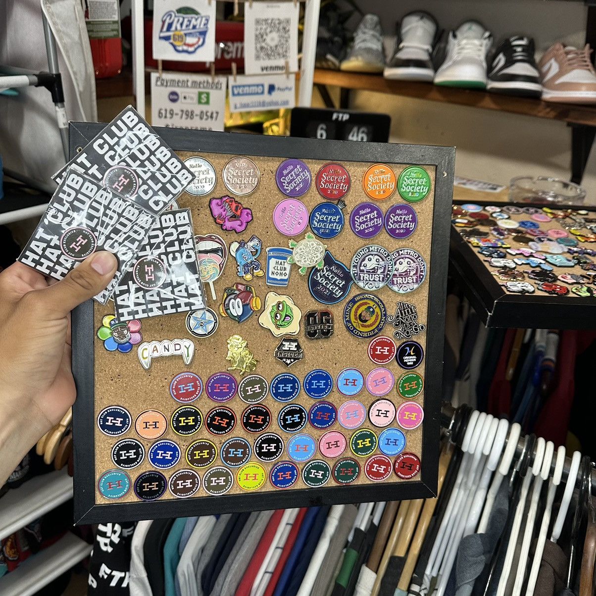 image of Hat Club x Lids New Era Exclusive Fitted Pin Pins, Men's