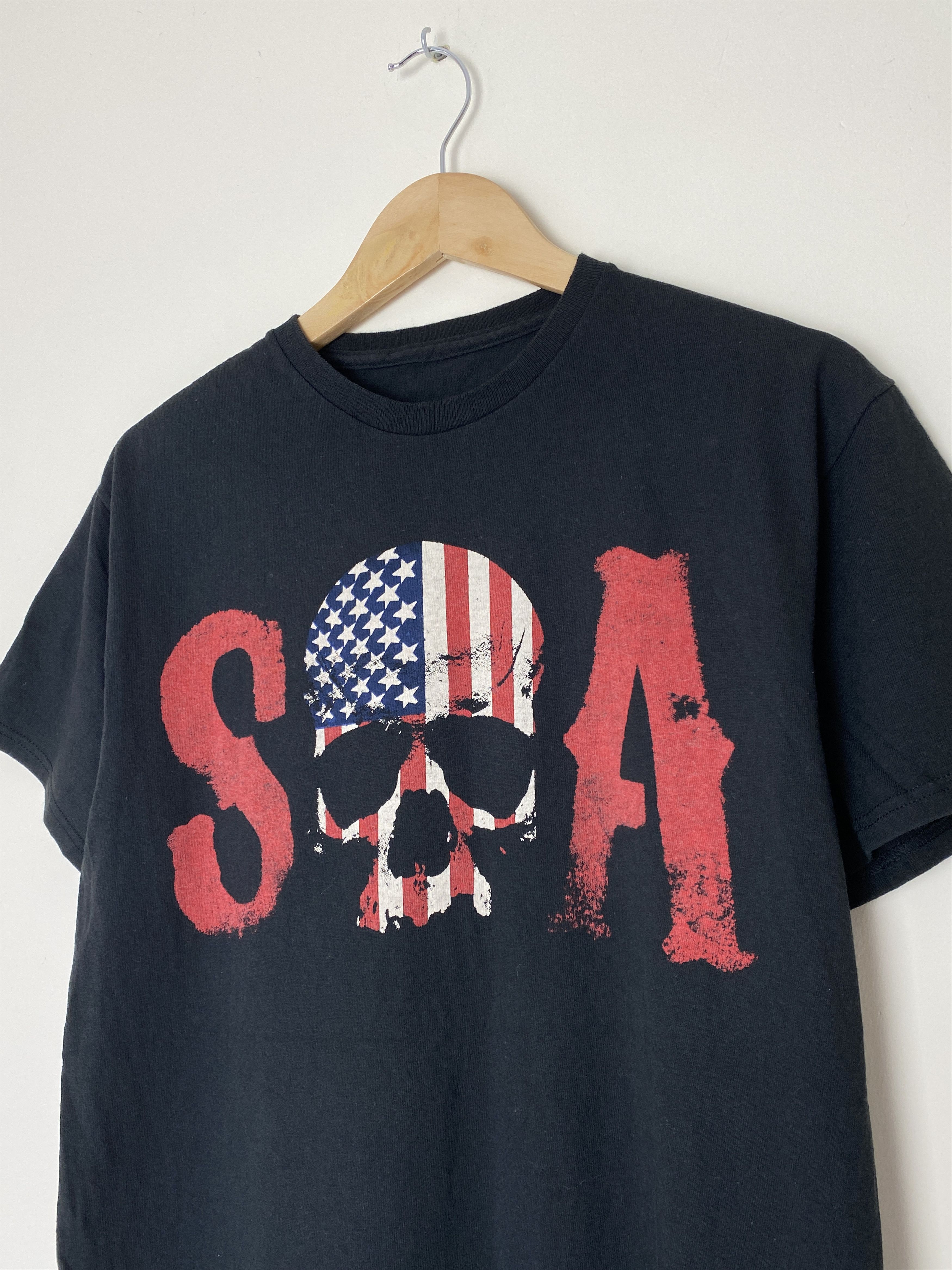 Other Sons Of Anarchy Road Gear Movie Promo USA Flag Skull T-Shirt Size US M / EU 48-50 / 2 - 3 Thumbnail