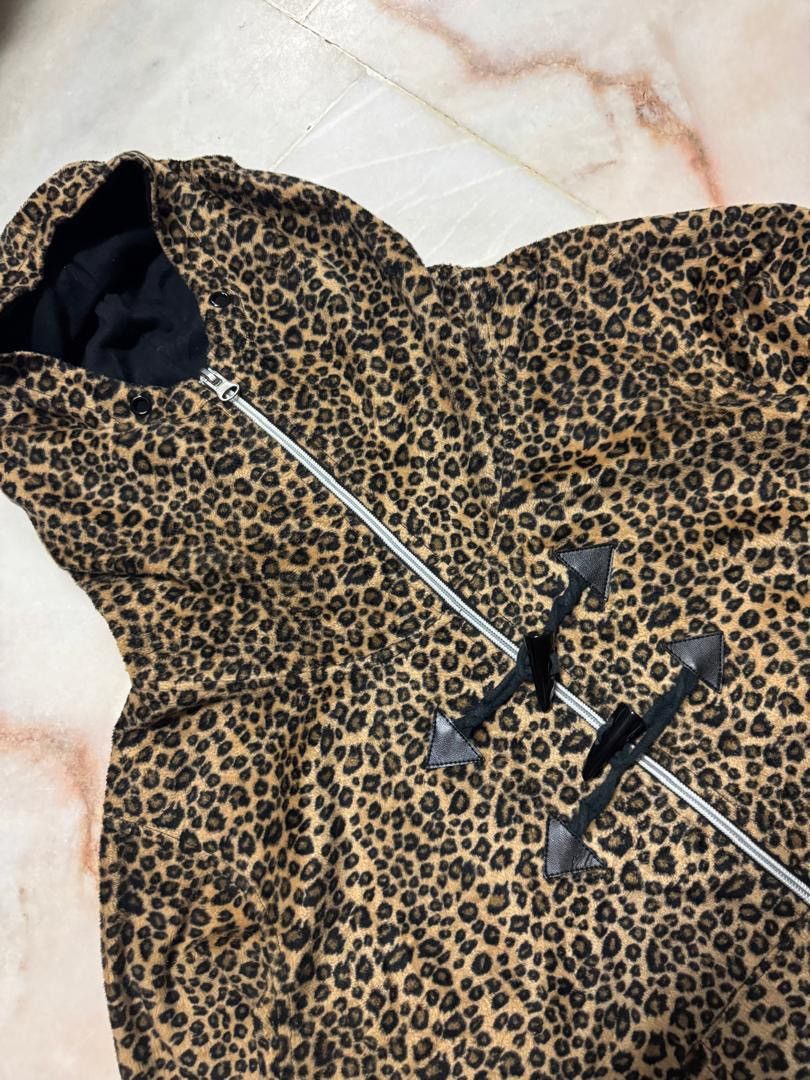 If Six Was Nine 💥Leopard💥Insane 90s Style Soves Leopard Toggle Fully Hoodie Size US L / EU 52-54 / 3 - 6 Thumbnail