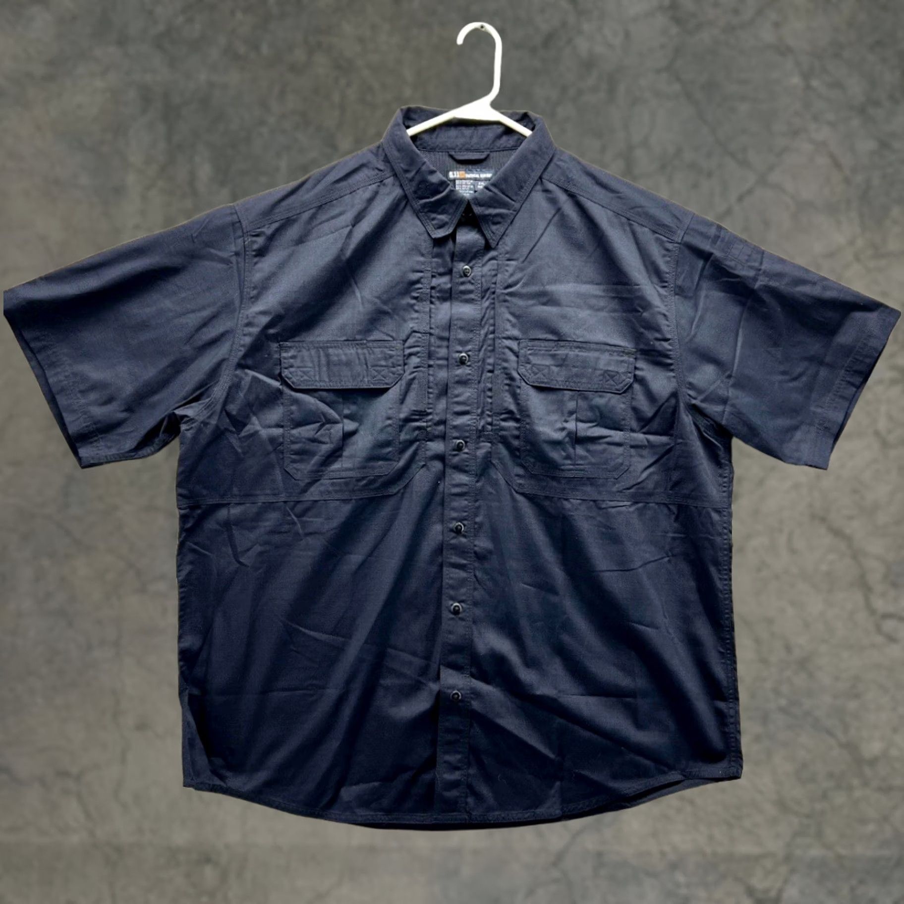 Vintage 5.11 Tactical Shirt Men 2XL Blue Button Down Pocket Ripstop Police Teflon NEW Size US XXL / EU 58 / 5 - 1 Thumbnail