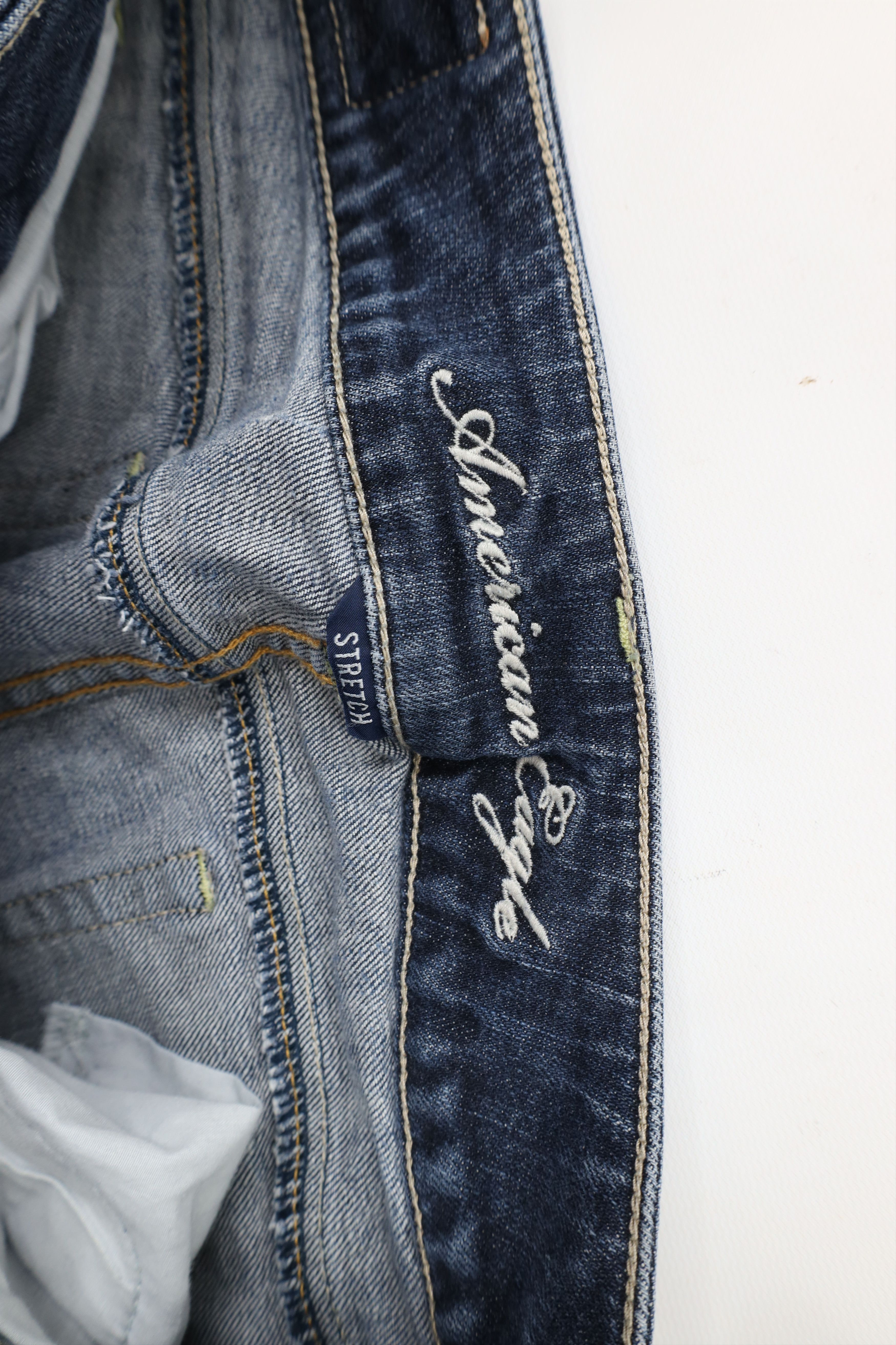 American Eagle Outfitters × Vintage Vintage Y2K American Eagle Outfitters Babydoll Flared Jeans Size 26" / US 2 / IT 38 - 9 Thumbnail