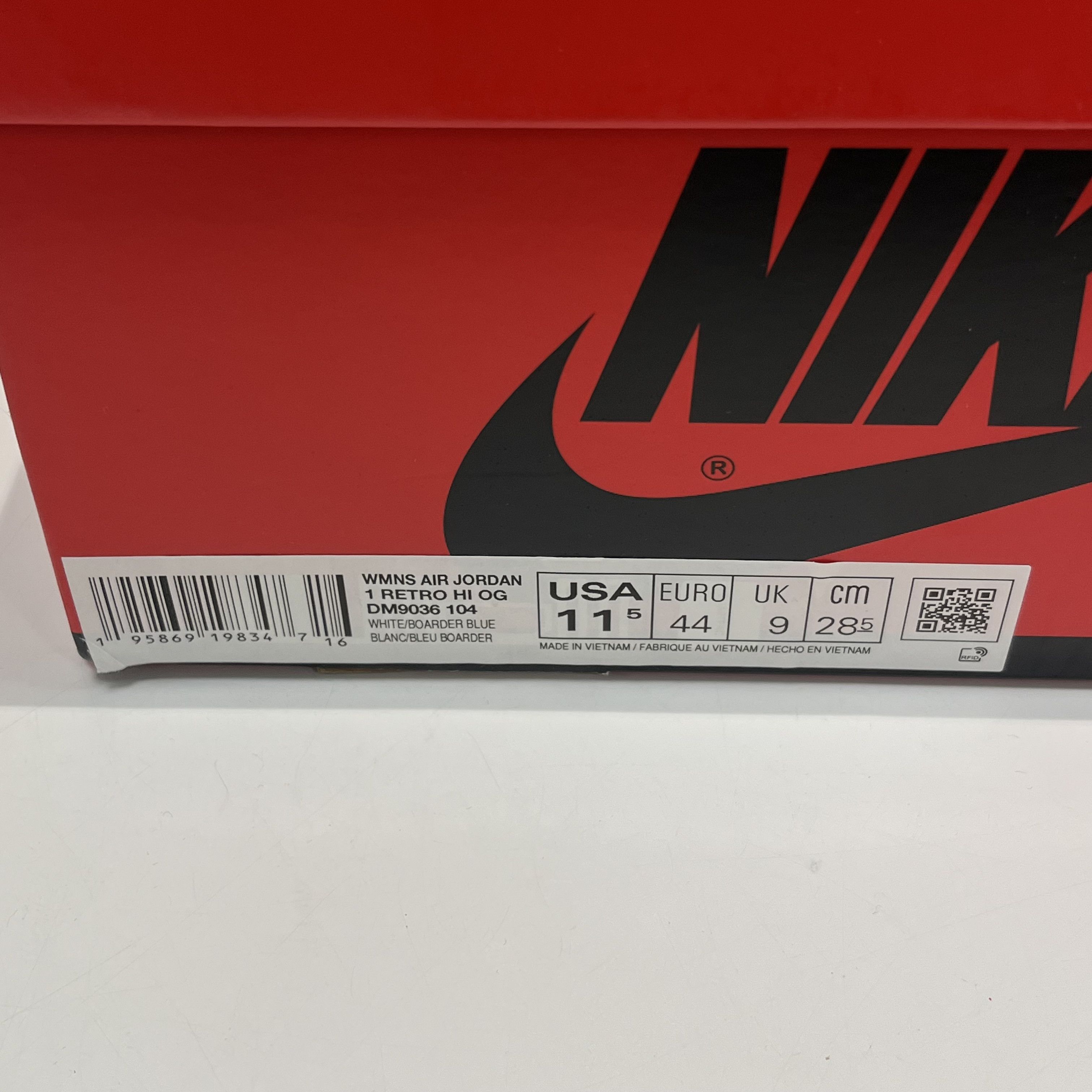 Nike Air Jordan 1 High OG Denim (W) Size US 11.5 / IT 41.5 - 10 Thumbnail