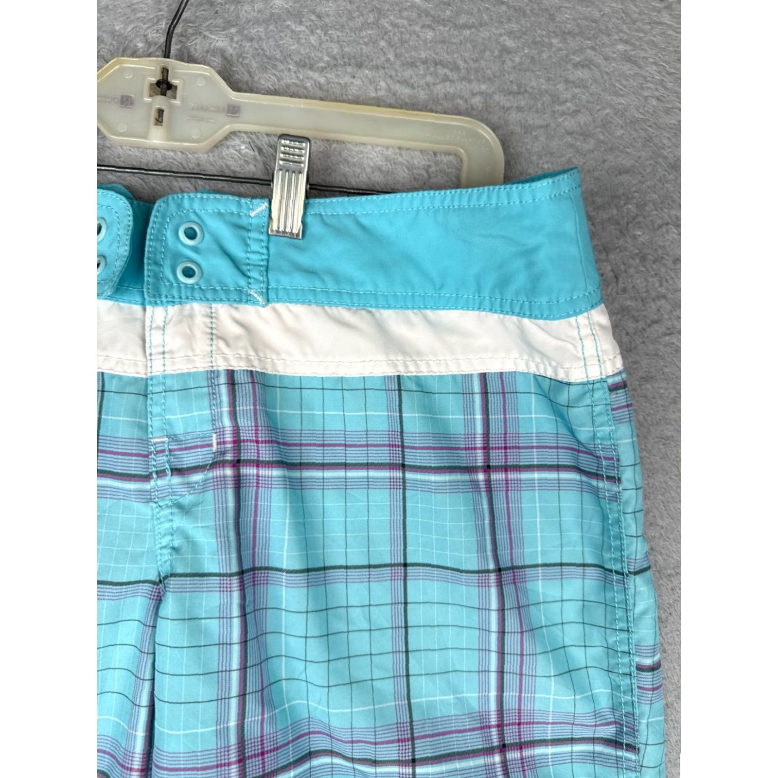 The North Face The North Face Swim Trunks Women 10 Blue Plaid 100% Polyester Beach Pool Size ONE SIZE - 5 Thumbnail