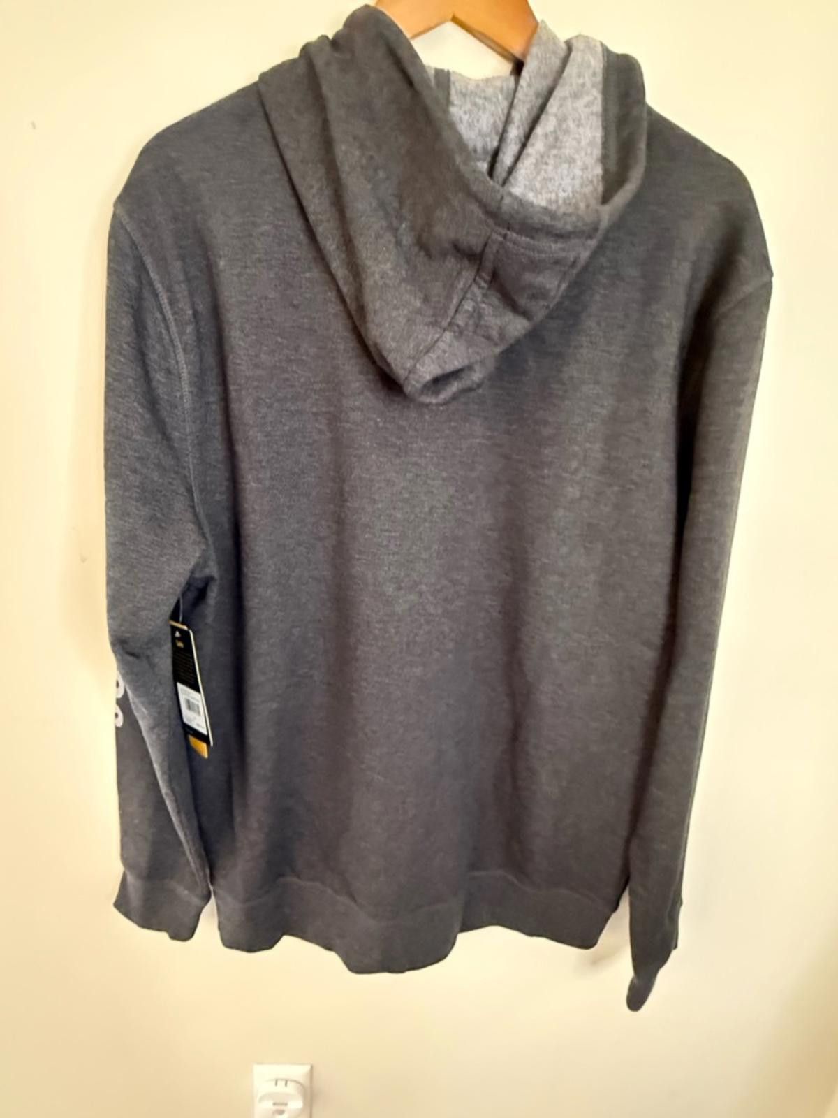 Lee Lee charcoal gray zip fleece lined hoodie sweatshirt SZ XL Size US XL / EU 56 / 4 - 2 Thumbnail