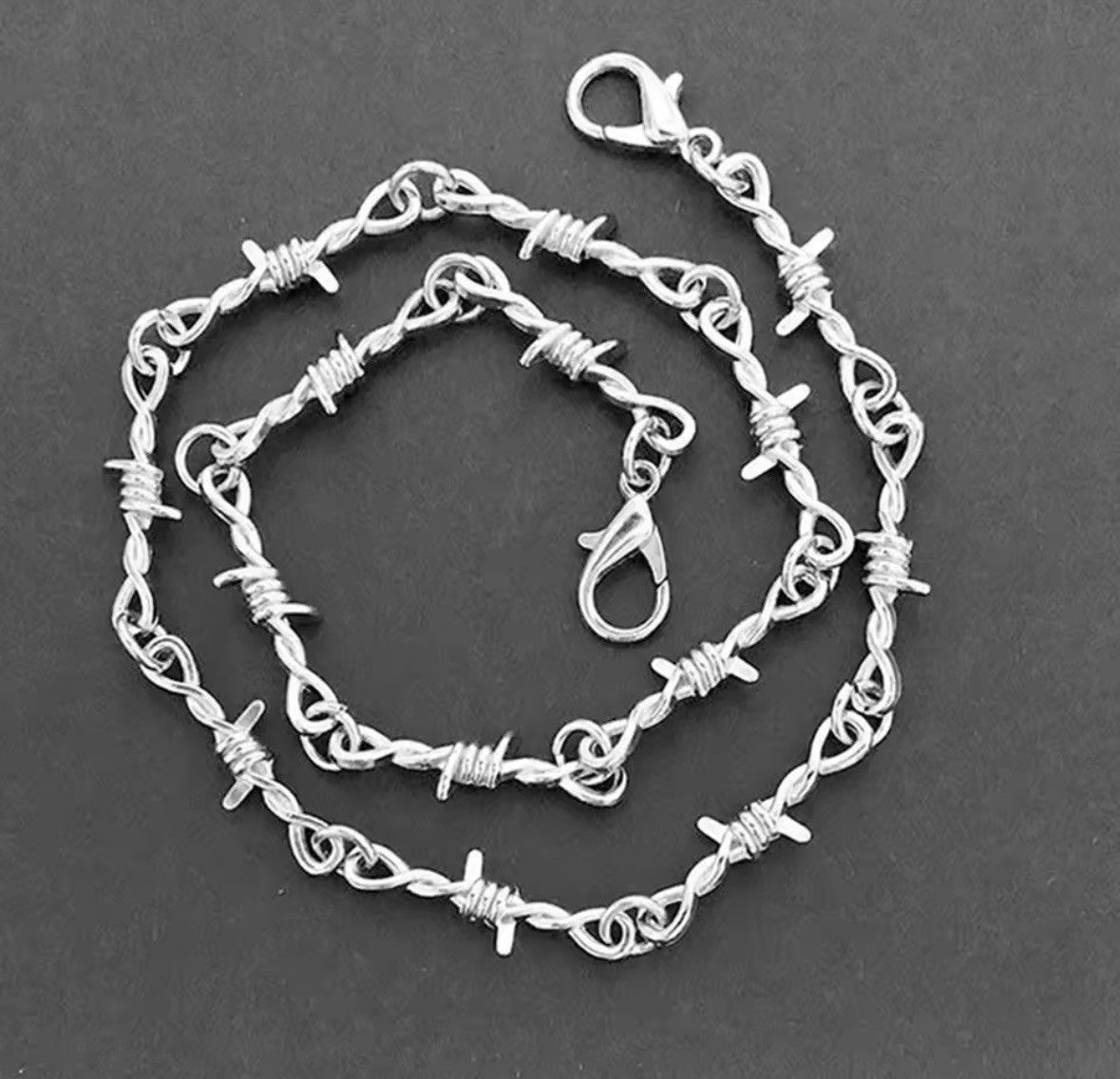 Other Barbed wire Silver chain Size ONE SIZE - 3 Thumbnail