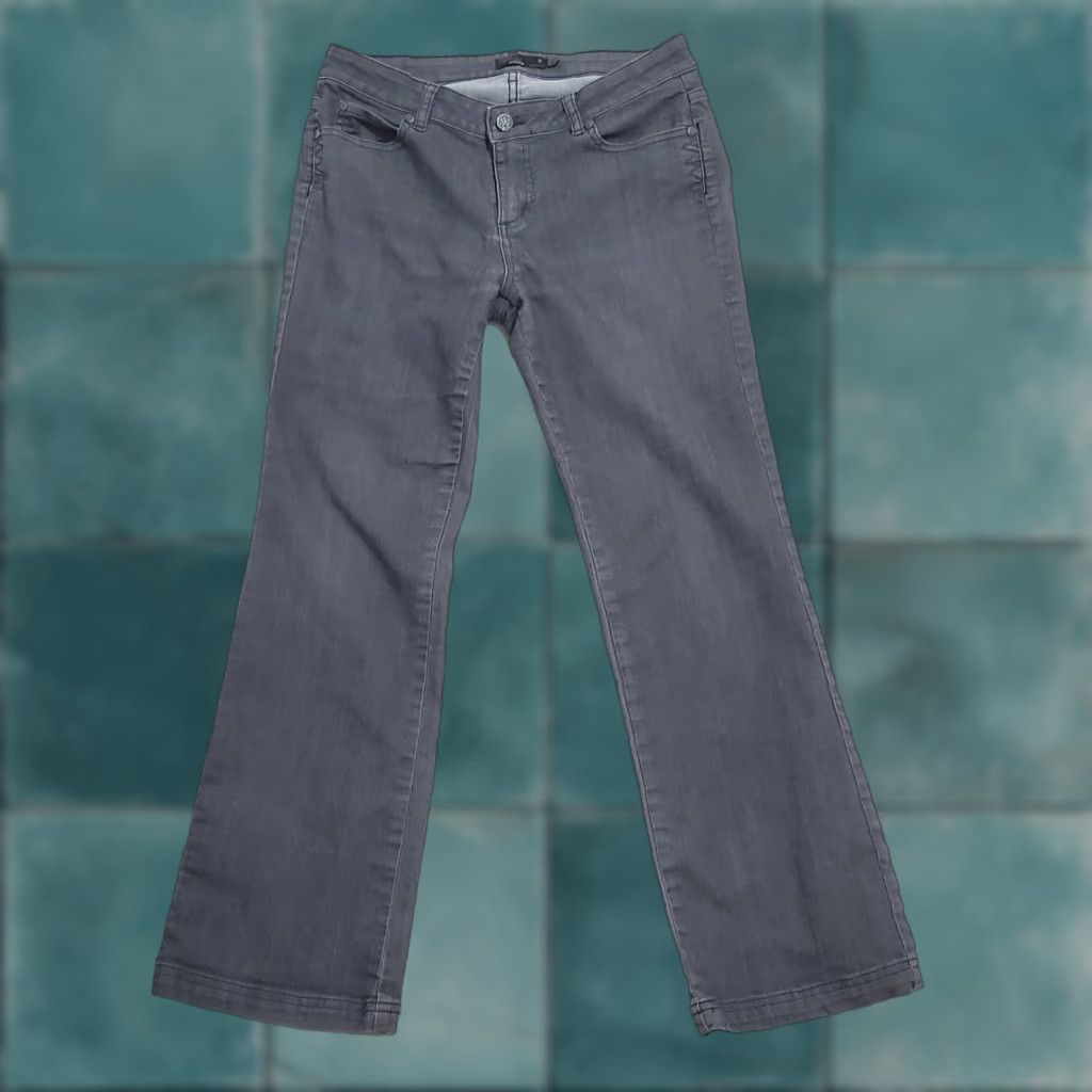 Prana VINTAGE Prana Jeans Women 8 Gray Low Rise Short Inseam Straight Leg Stretch 30X28 Size 30" / US 8 / IT 44 - 1 Thumbnail