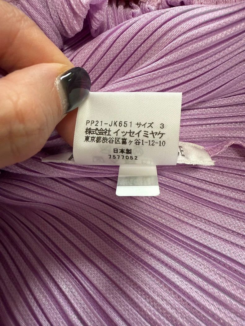 Issey Miyake Issey Miyake size:3 Pinkish-purple pleated short-sleeved s Size XS / US 0-2 / IT 36-38 - 3 Thumbnail