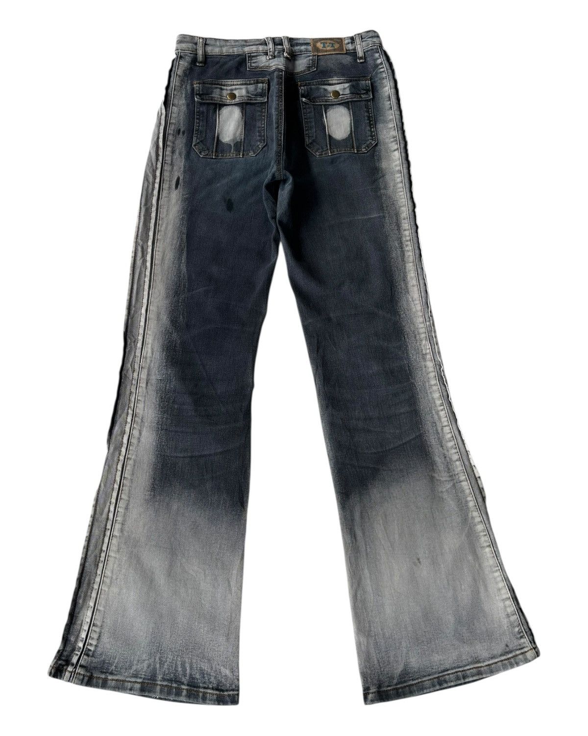 Tornado Mart 💥FLARE💥T&T FLARED JEANS BOOTCUT TWO TONE DENIM Size US 28 / EU 44 - 3 Thumbnail