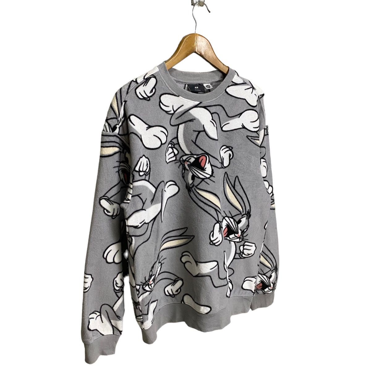 H M Warner Bros Looney Tunes Bugs Bunny WB X H M overprint weatshirt Grailed