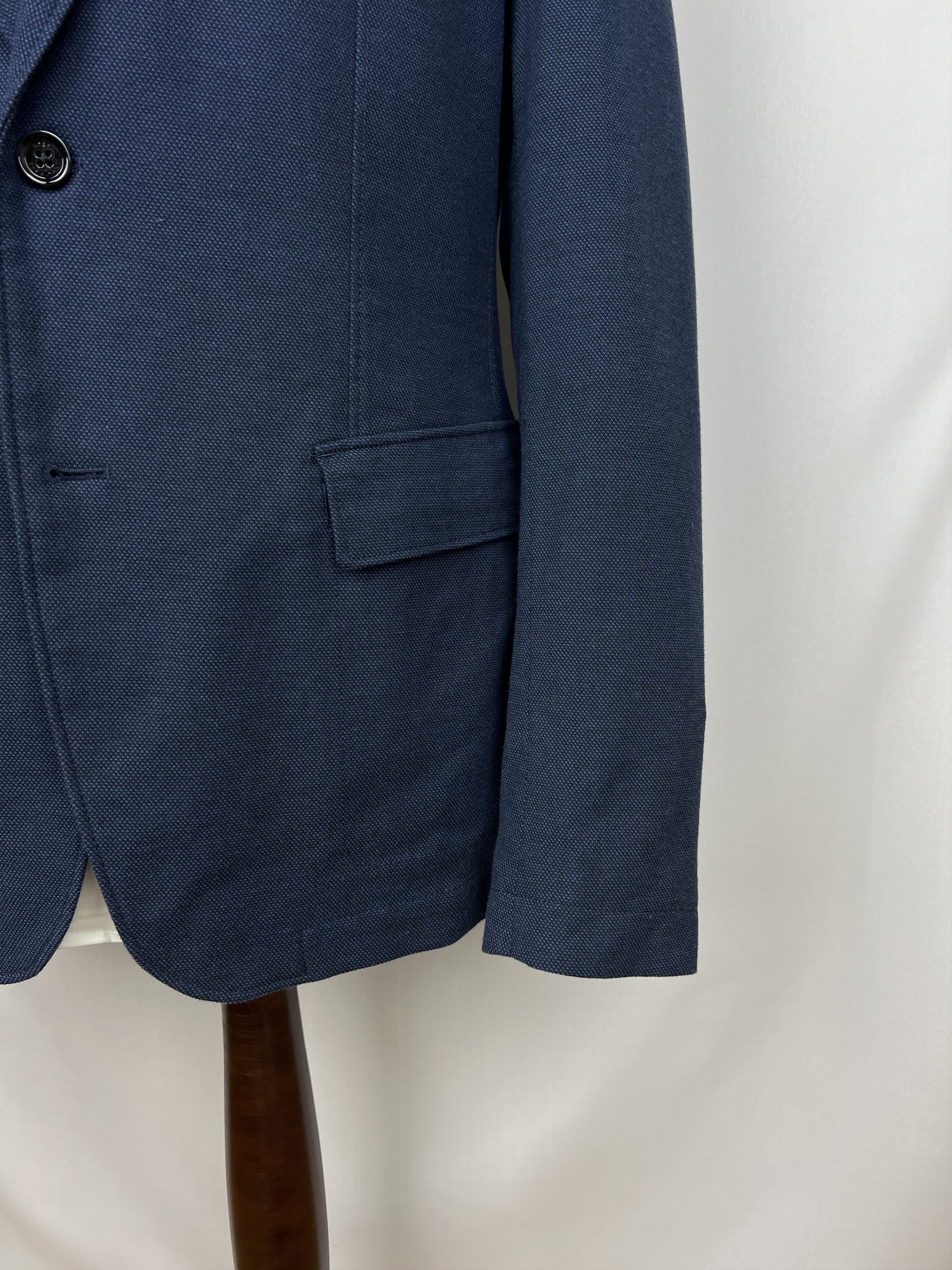 Hugo Boss Solid Textured Cotton Unlined Modern Sport Coat Size 40R - 7 Thumbnail