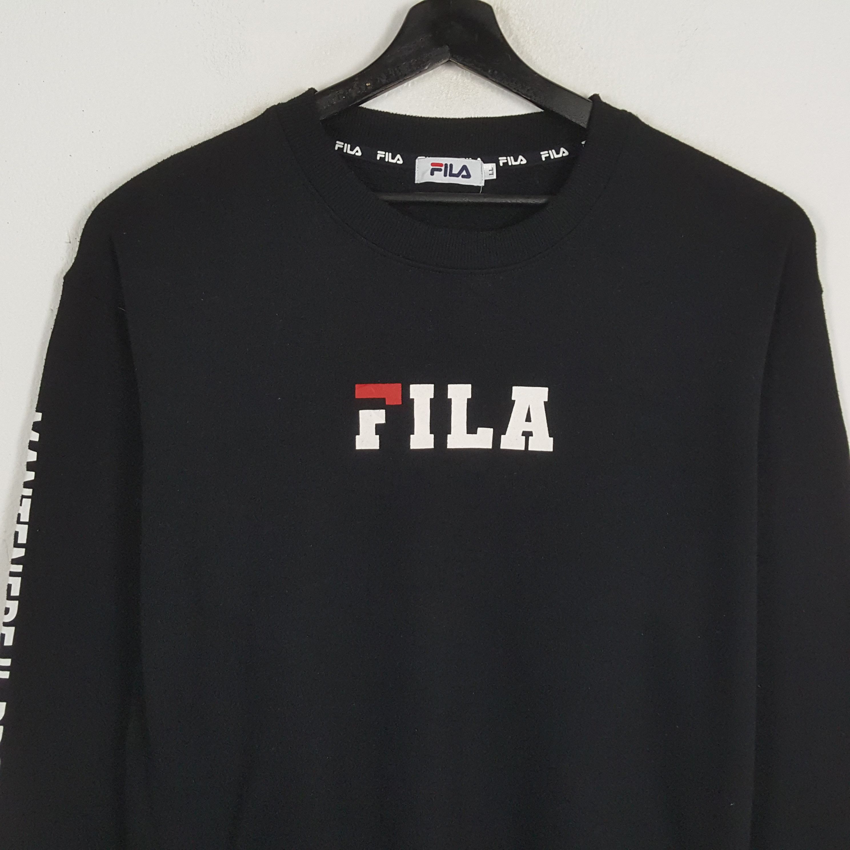 Fila × Vintage FILA Center Spellout Design Sports Brand Sweatshirt Size US L / EU 52-54 / 3 - 2 Thumbnail