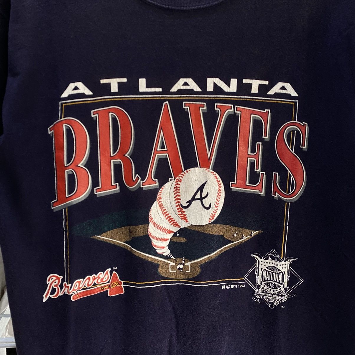 MLB × Russell Athletic × Vintage Vintage 90s Atlanta Braves T Shirt Size L Russell Athletic Size US L / EU 52-54 / 3 - 5 Thumbnail