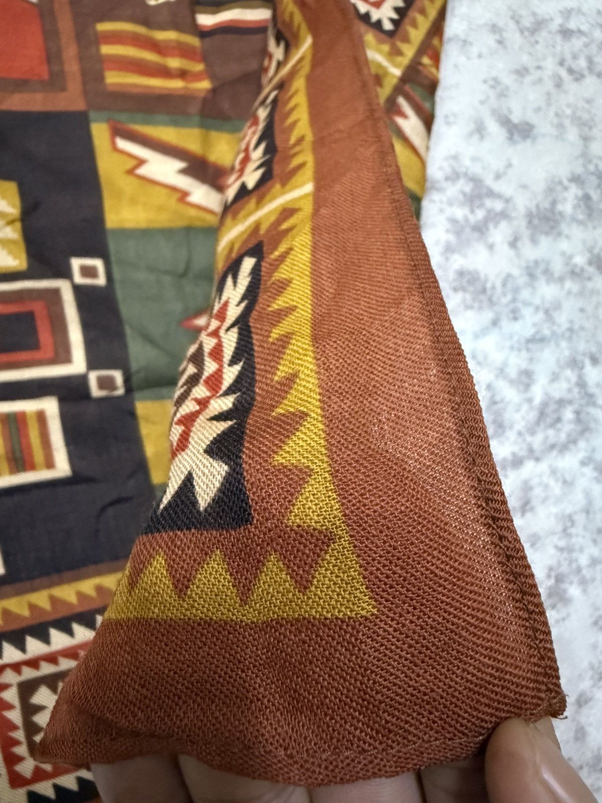 Balenciaga Vintage 90s Balenciaga American Indian Germantown Rug Wool Size ONE SIZE - 14 Thumbnail