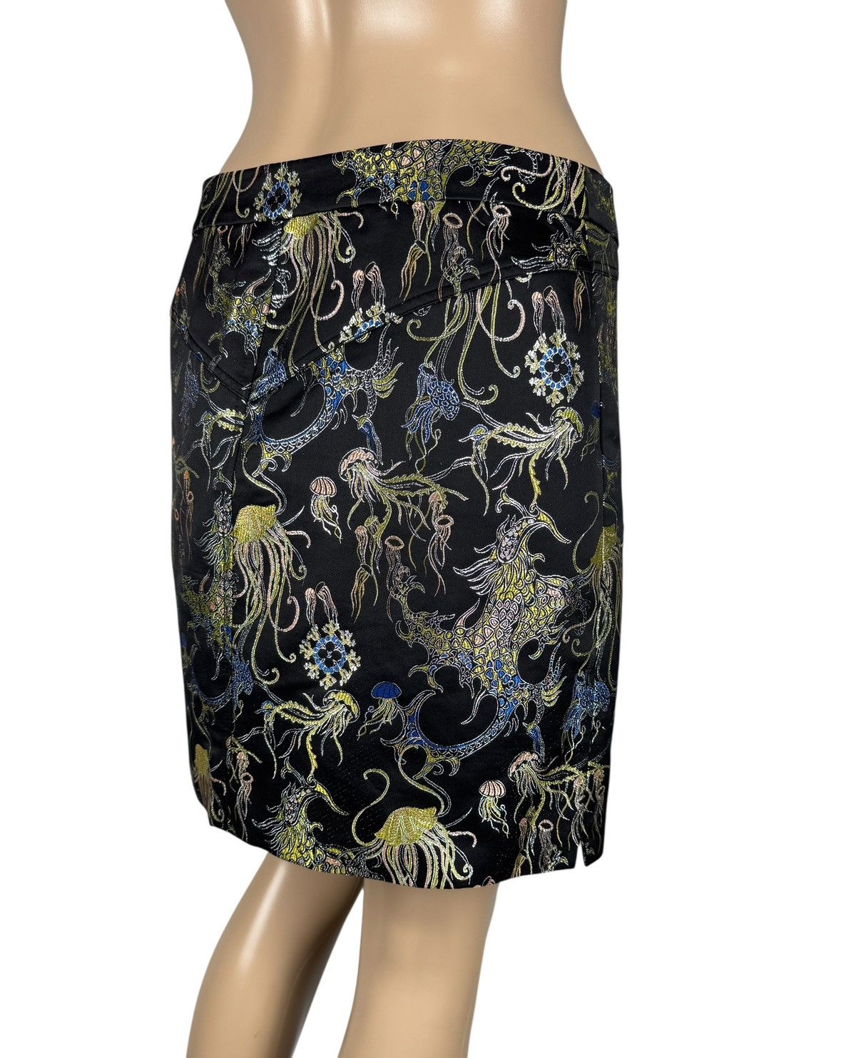 Louis Vuitton Louis Vuitton Sea Theme Skirt Print Embroidered Silk size 38 Size 27" / US 4 / IT 40 - 7 Thumbnail